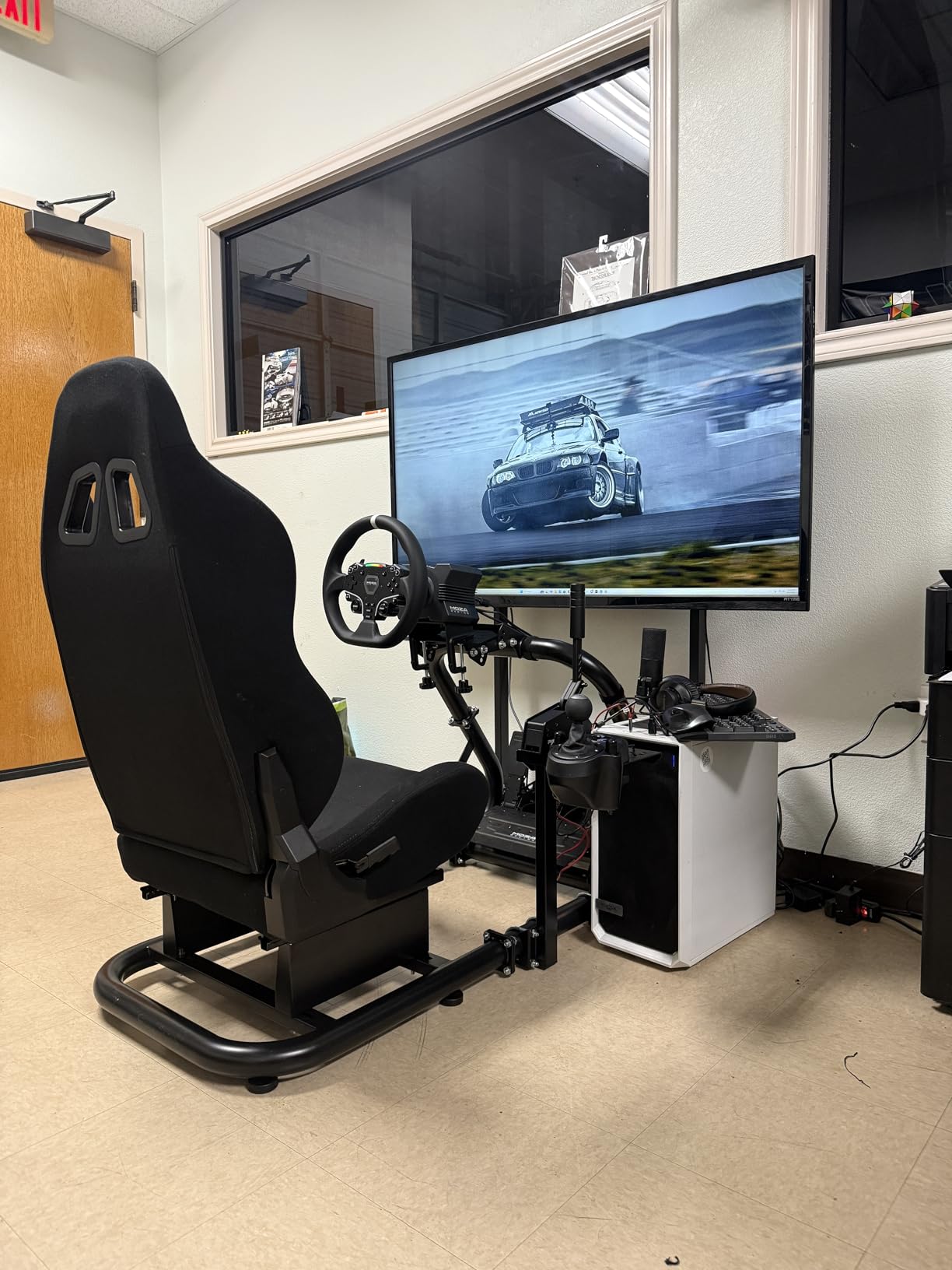 PXN HB S PC Handbrake for Sim Racing (Windows 7/8/10/11) | 16-Bit Hall Sensor, Alloy Construction, Adjustable Force, Stroke & Orientation, Replaceable Spring & Damping, Desk Clamp customer photo 2