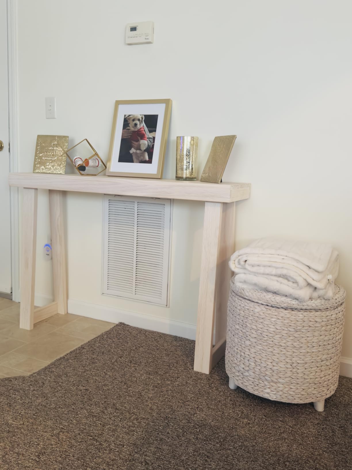 Plank+Beam Classic Console Table, 46 Inch, Blonde customer photo 2