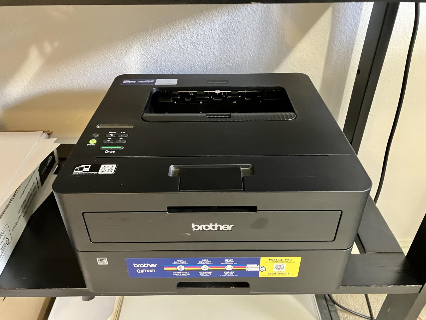Brother HL-L2460DW Wireless Compact Monochrome Laser Printer with Duplex, Mobile Printing, Black & White Output | Includes Refresh Subscription Trial(1), Works with Alexa | Mobile printing customer photo 1