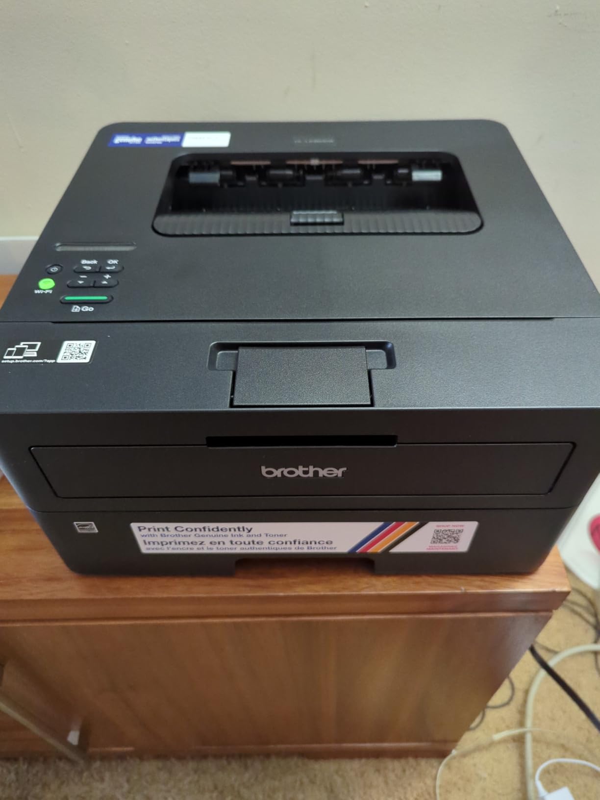 Brother HL-L2460DW Wireless Compact Monochrome Laser Printer with Duplex, Mobile Printing, Black & White Output | Includes Refresh Subscription Trial(1), Works with Alexa | Mobile printing customer photo 2