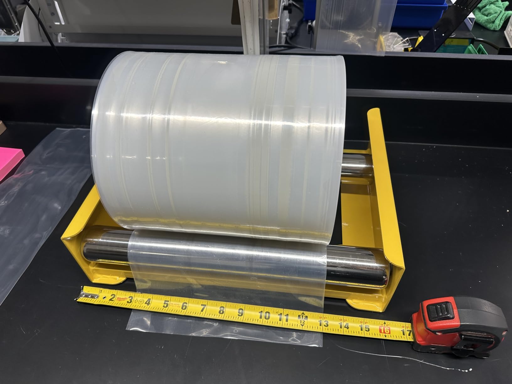 Cable Drum Roller Reel Dispenser Cable Roller Stand for Wire Reel Diameter 20cm to 50cm width 36cm S customer photo 1