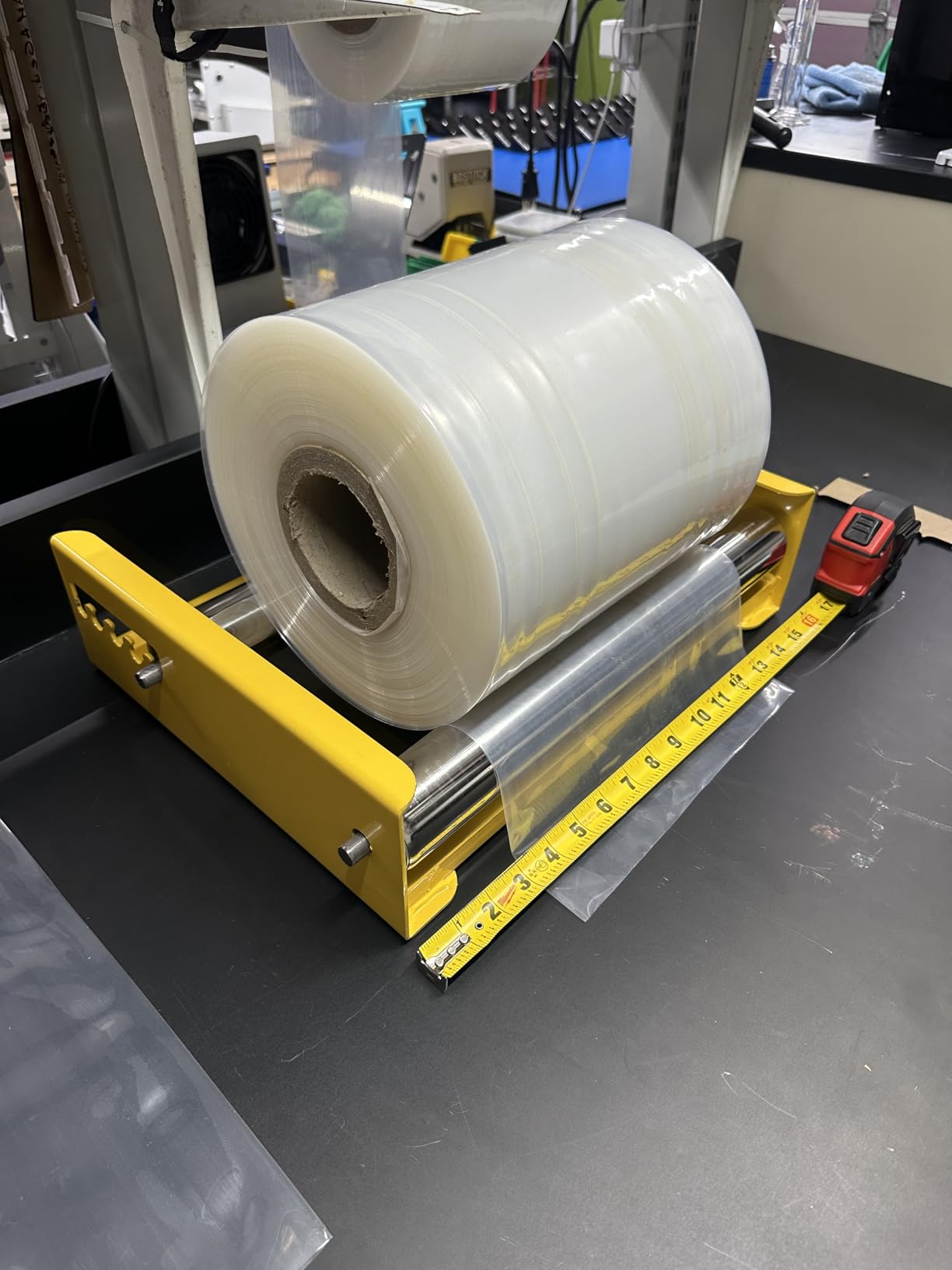 Cable Drum Roller Reel Dispenser Cable Roller Stand for Wire Reel Diameter 20cm to 50cm width 36cm S customer photo 2