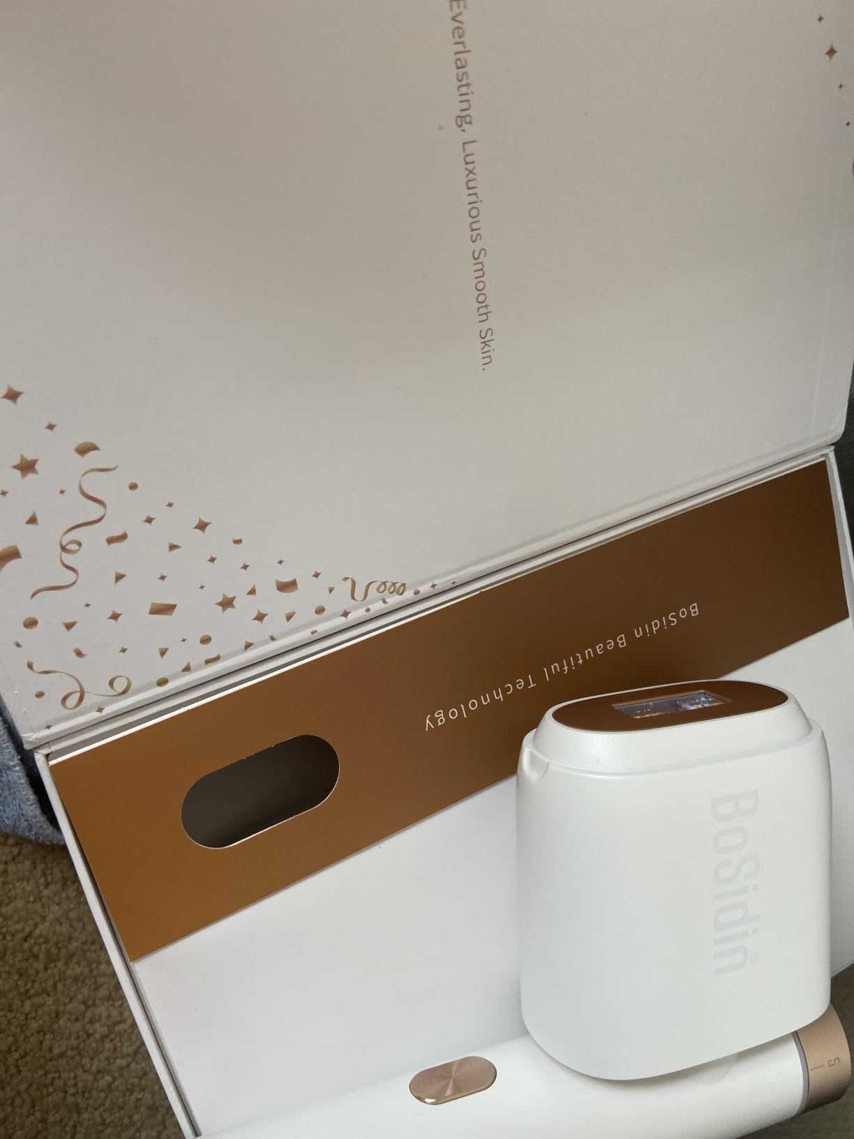 Laser Hair Removal, BoSidin IPL Hair Removal with Painless Ice-Cooling, 2-in-1 Face SR Rejuvenation, 6+1 Modes, 6 Levels Hair Removal for Women Permanent, Laser Hair Removal Kit with Shaver, Goggles customer photo 2