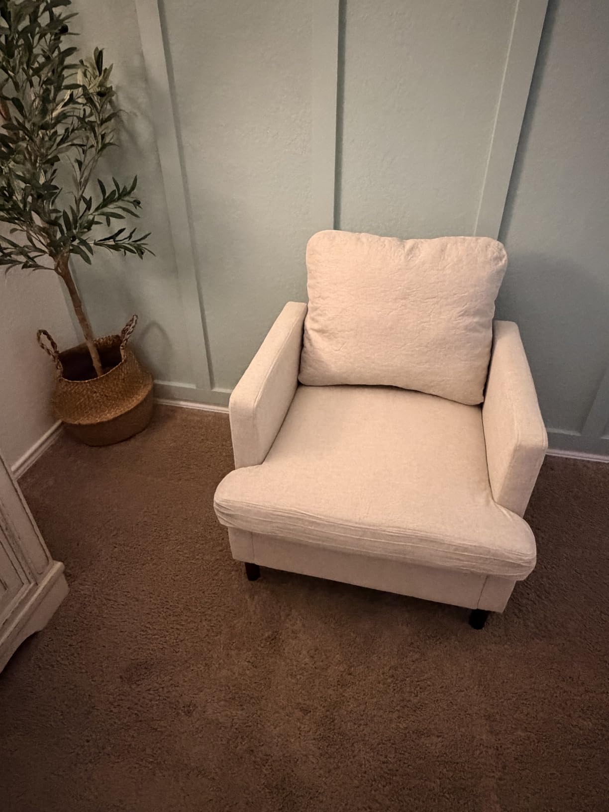 Weture Mid-Century Accent Chair, Dark Grey Armchair Living Room Chairs customer photo 2