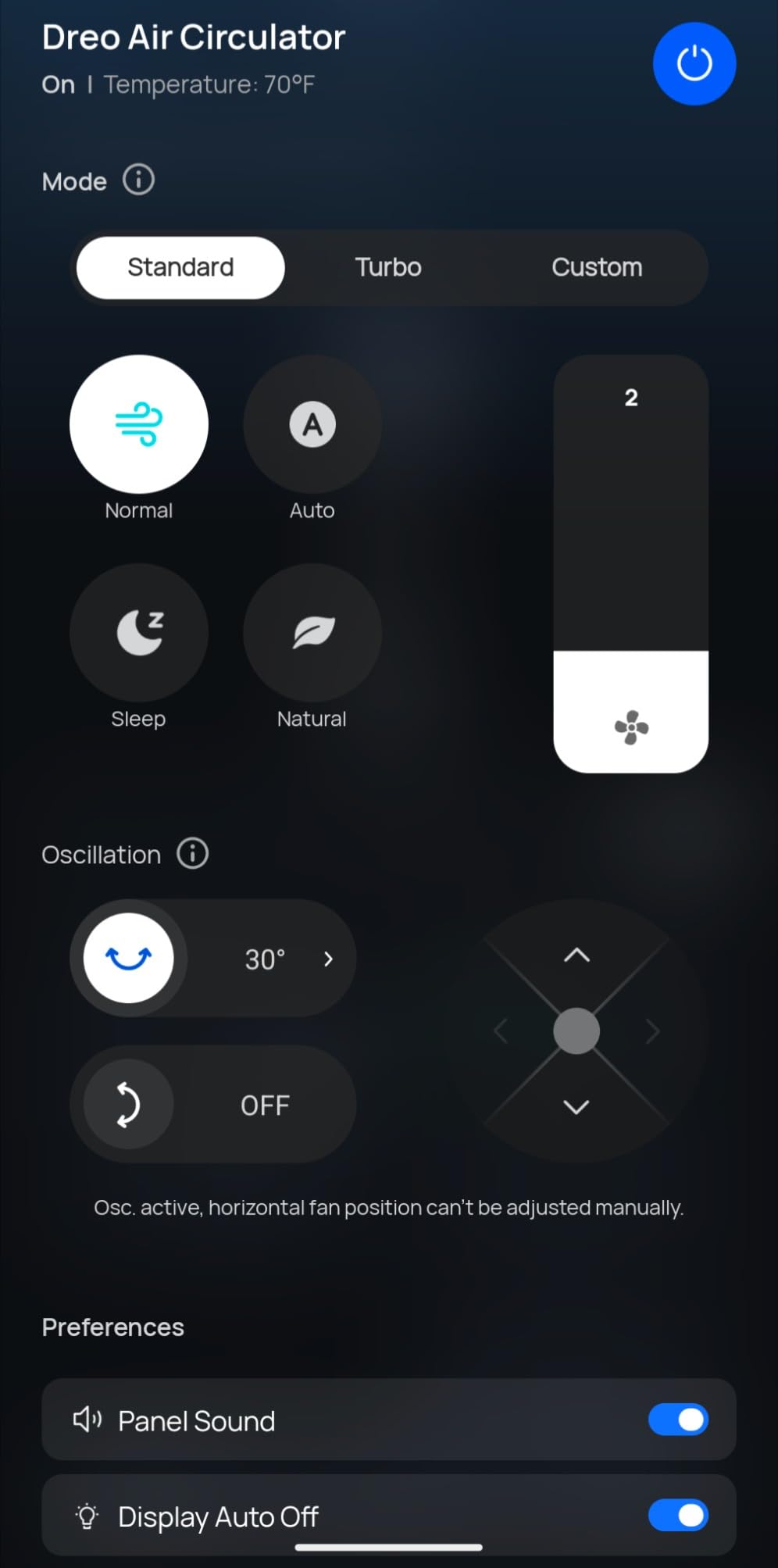 DREO Smart Fan for Bedroom,120°+120° Standing Fan, Quiet Oscillating Fan customer photo 2