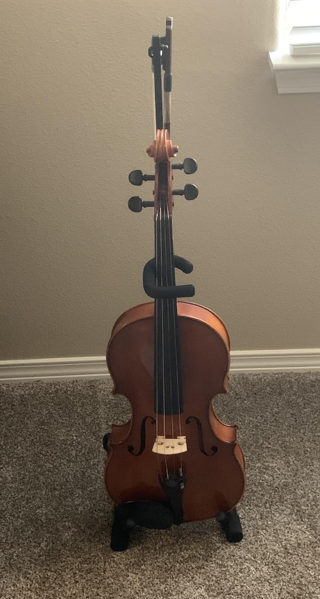 Gator Frameworks GFW-BNO-CELLOBASS Adjustable Stand for Cello and Double Bass customer photo 2
