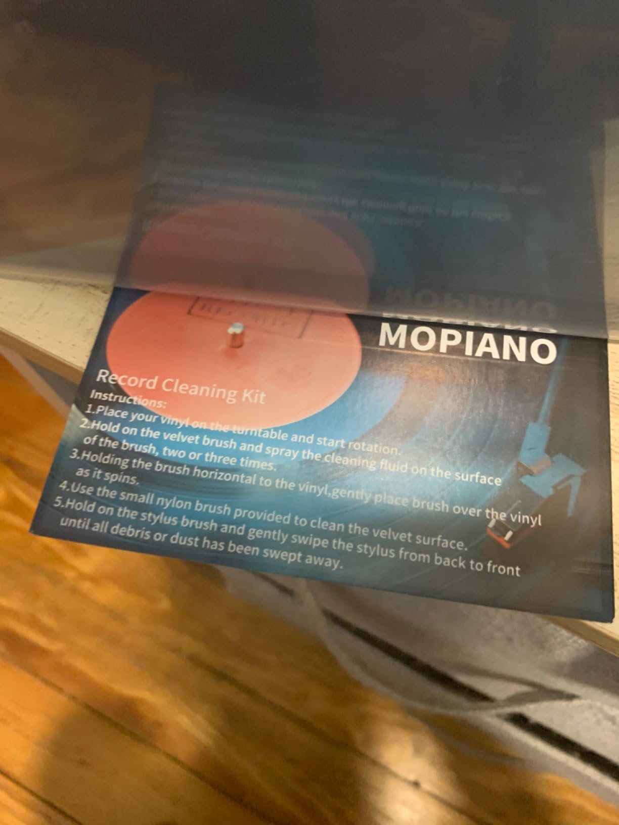 Mopiano Vinyl Record Cleaning Kit|Complete 6-in-1 Vinyl Record Cleaner Kit for Albums|Includes Soft Velvet Vinyl Record Brush,LP Cleaning Liquid,Stylus Brush,Nylon Brush,Microfiber Cloth & Storage Box customer photo 2