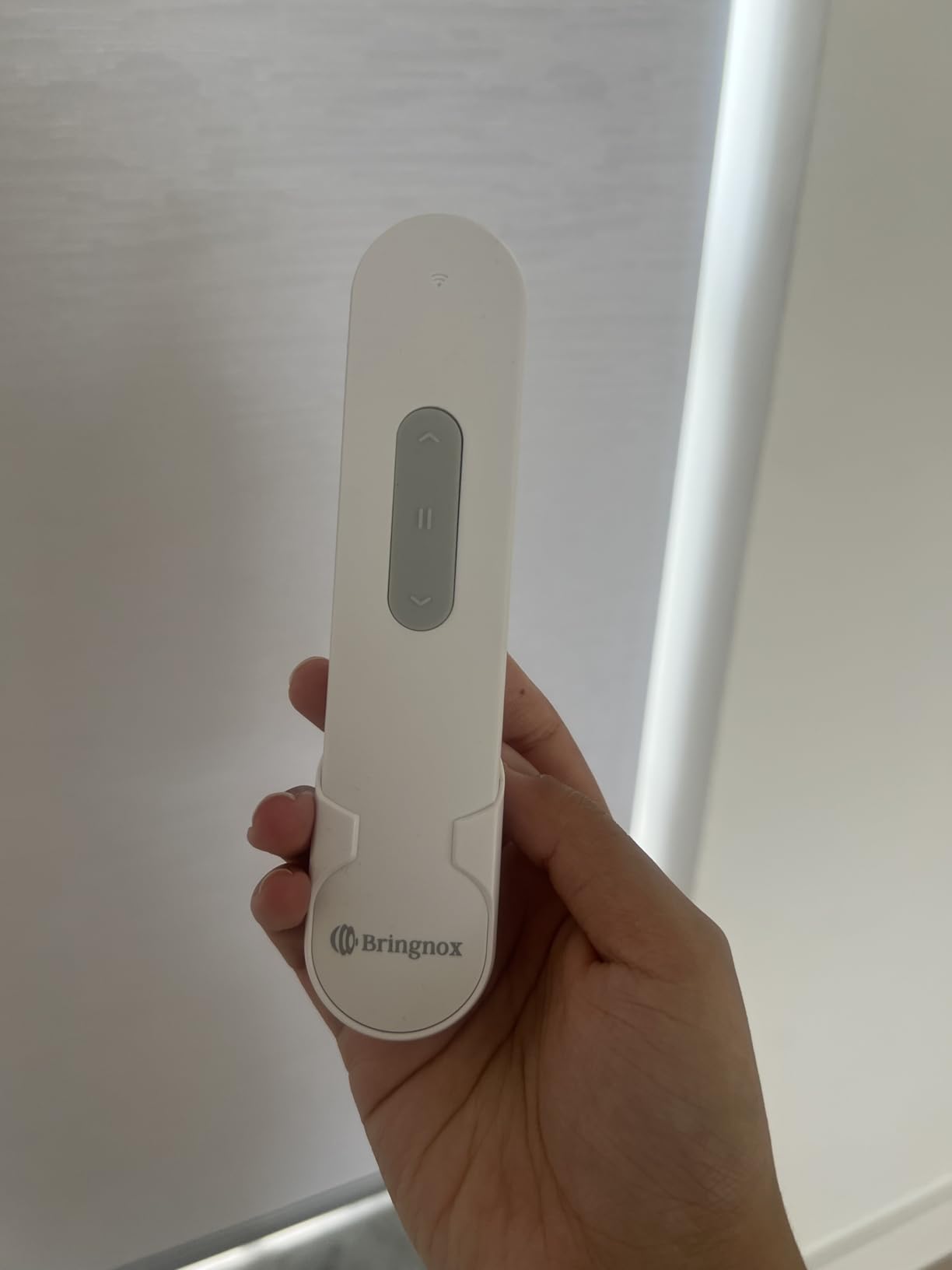 Bringnox Motorized Blinds with Remote, 100% Blackout, Voice Controlled | Compatible with Apple Home, Alexa, and Google. Whisper quiet motorized shades designed for bedrooms and living rooms. customer photo 1