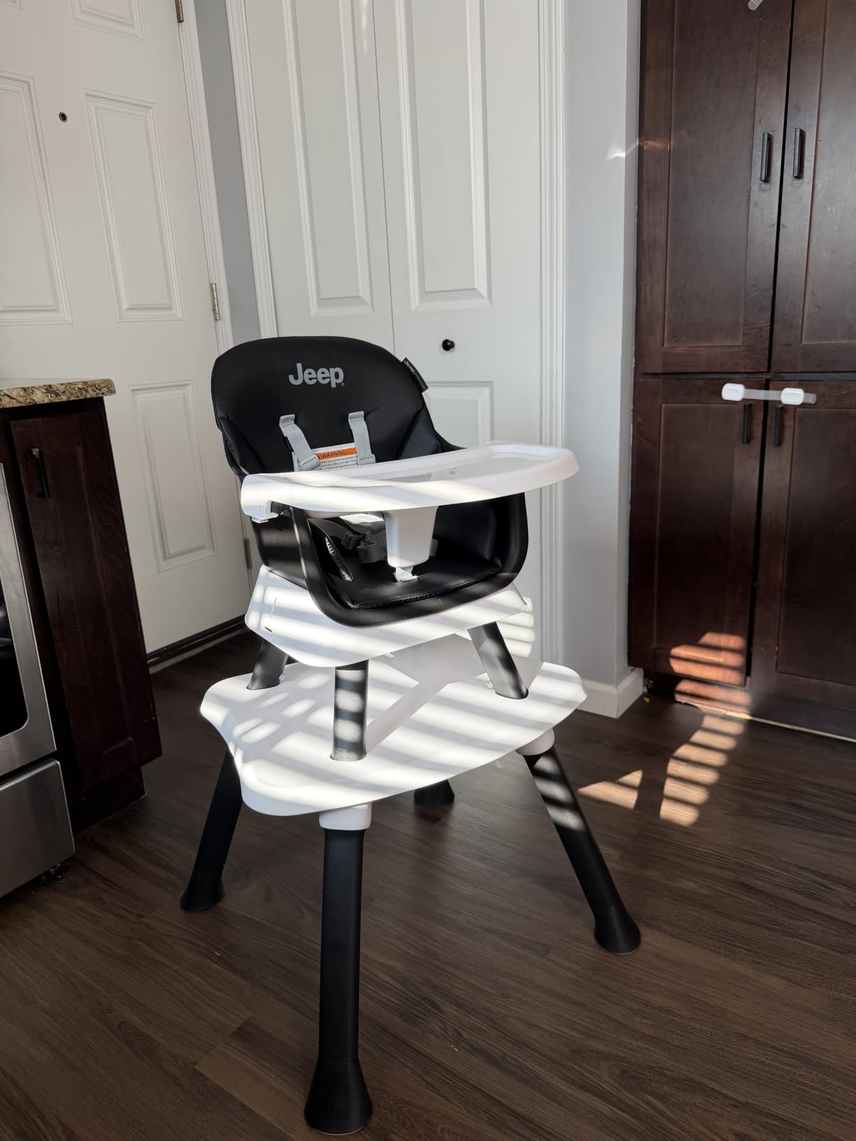 Jeep Milestone 6-in-1 High Chair by Delta Children - High Chair Converts to Stool, Booster Seat, Toddler Chair, Activity Table and Desk and Chair, Sage Green customer photo 1