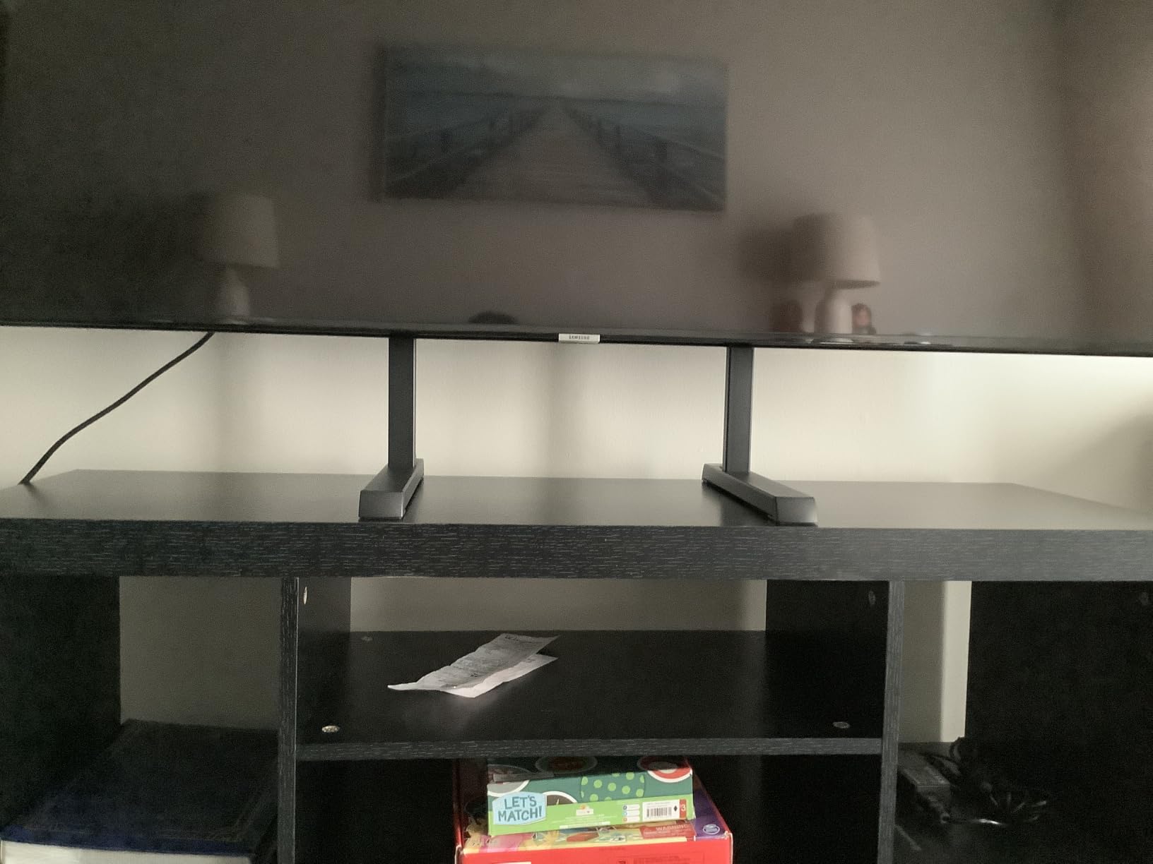 Rfiver Table Top TV Stand with Height Adjustable TV Legs for 37-90 Inch TVs | TV Stands Base with Cable Management for Flat/Curved TVs, Steel TV Feet Replacement Holds up to 150 lbs, Max VESA 800x600mm customer photo 2