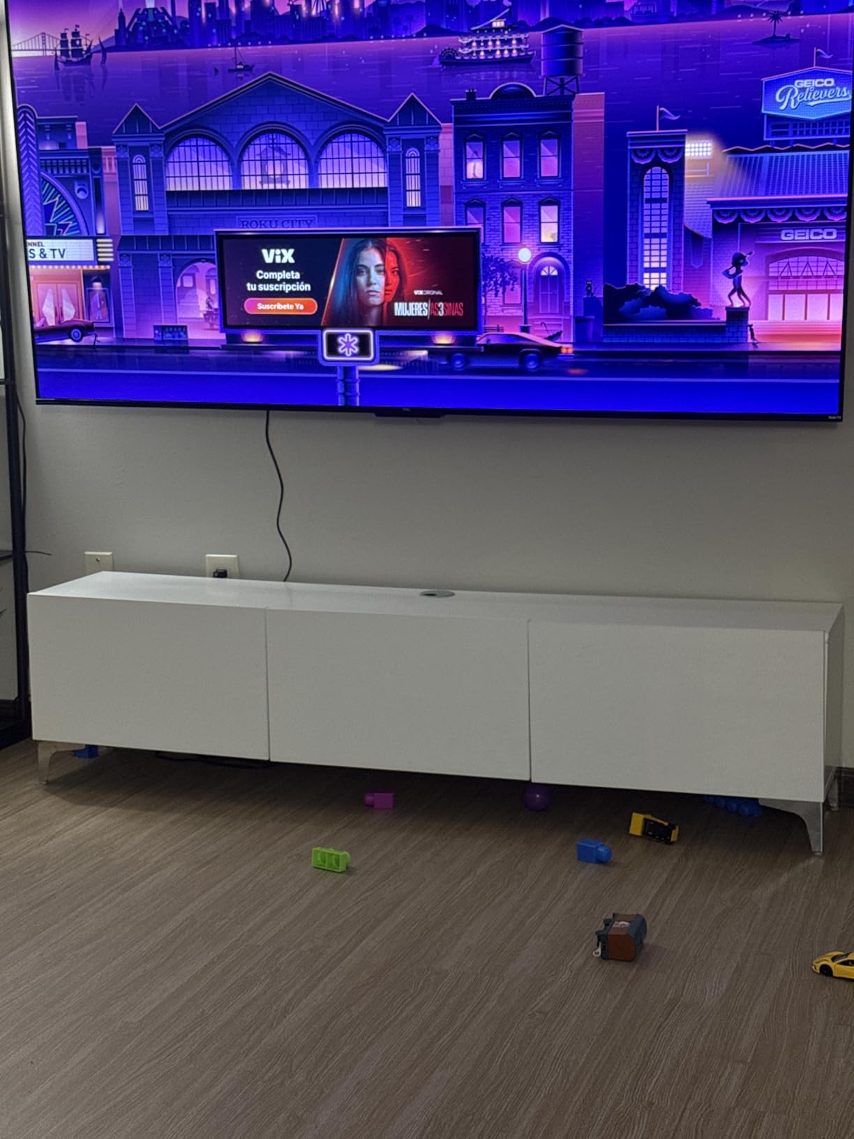 Floating TV Stand Wall Mounted for 65