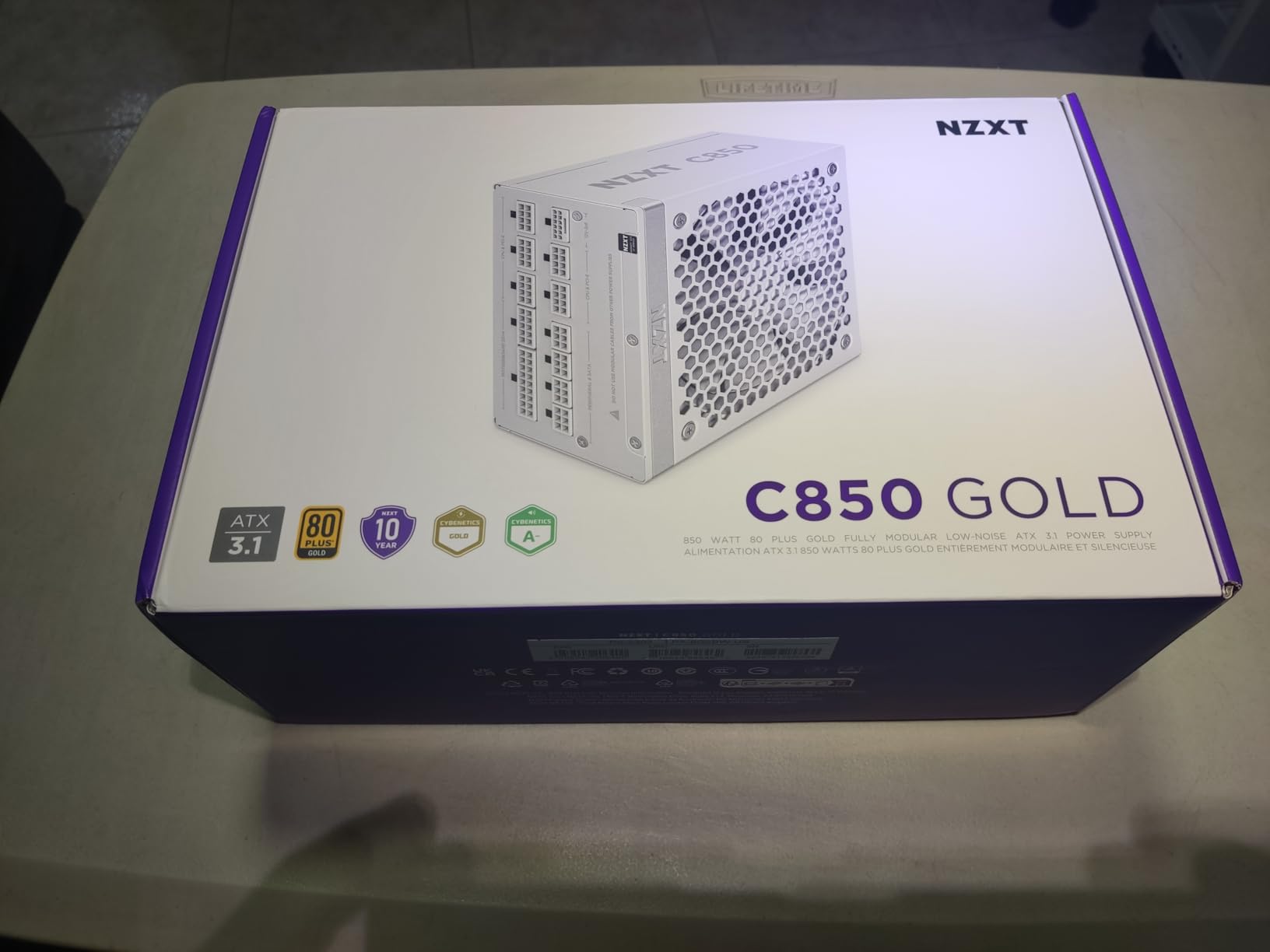 NZXT C850 Gold ATX 3.1-850W Fully Modular Power Supply customer photo 1