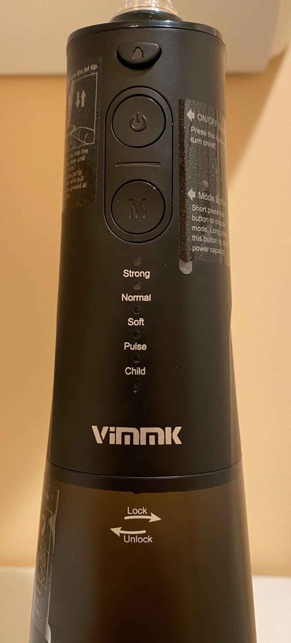 VIMMK Water Flosser, Cordless Water Dental Flosser, 9 Jet Tips 5 Modes 300ML IPX7 Waterproof, Portable Rechargeable Oral Irrigator for Home Travel - Gums, Orthodontic, Braces Care (Black) customer photo 2
