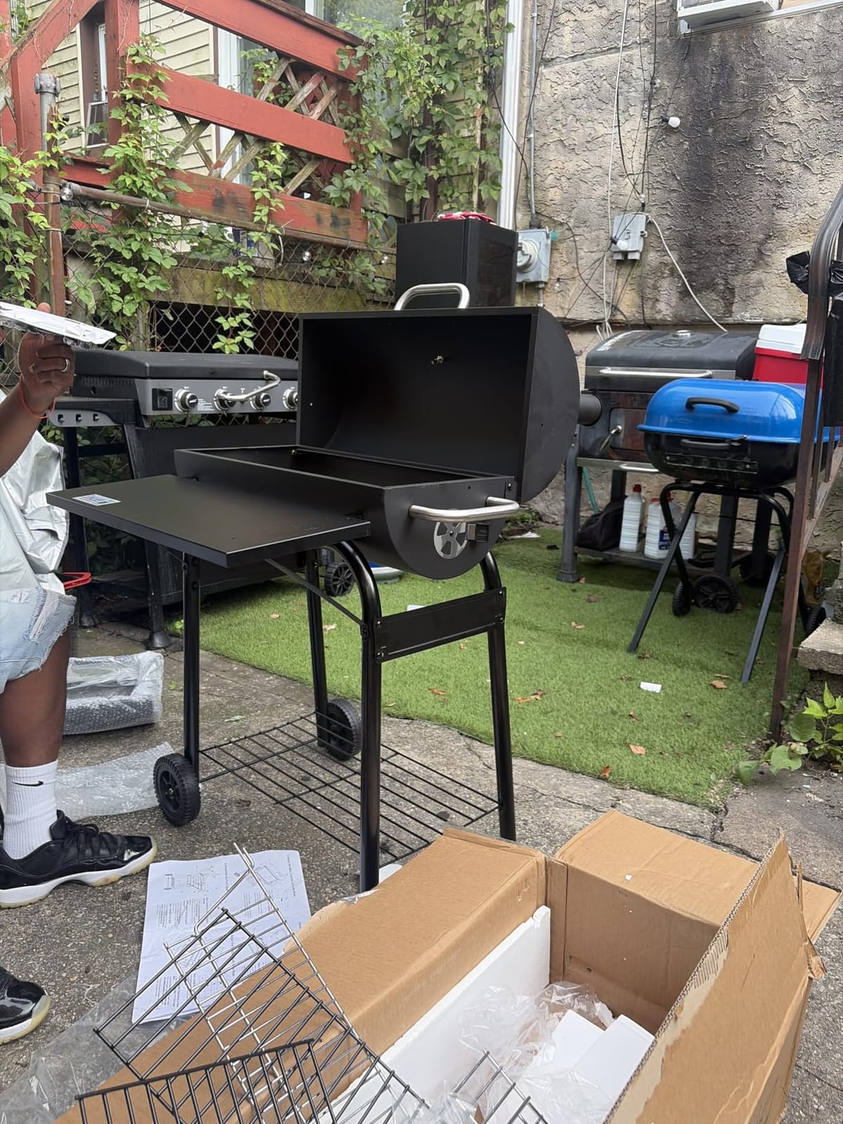 Charcoal Grill Offset Smoker: Charcoal Barbecue Grills customer photo 1