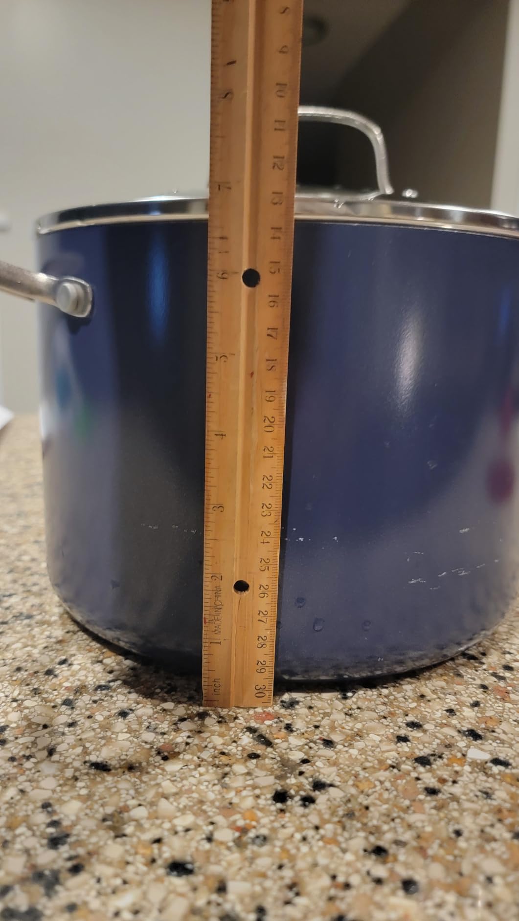 Blue Diamond 8QT Diamond Infused Ceramic Nonstick Stockpot with Lid, Blue customer photo 1