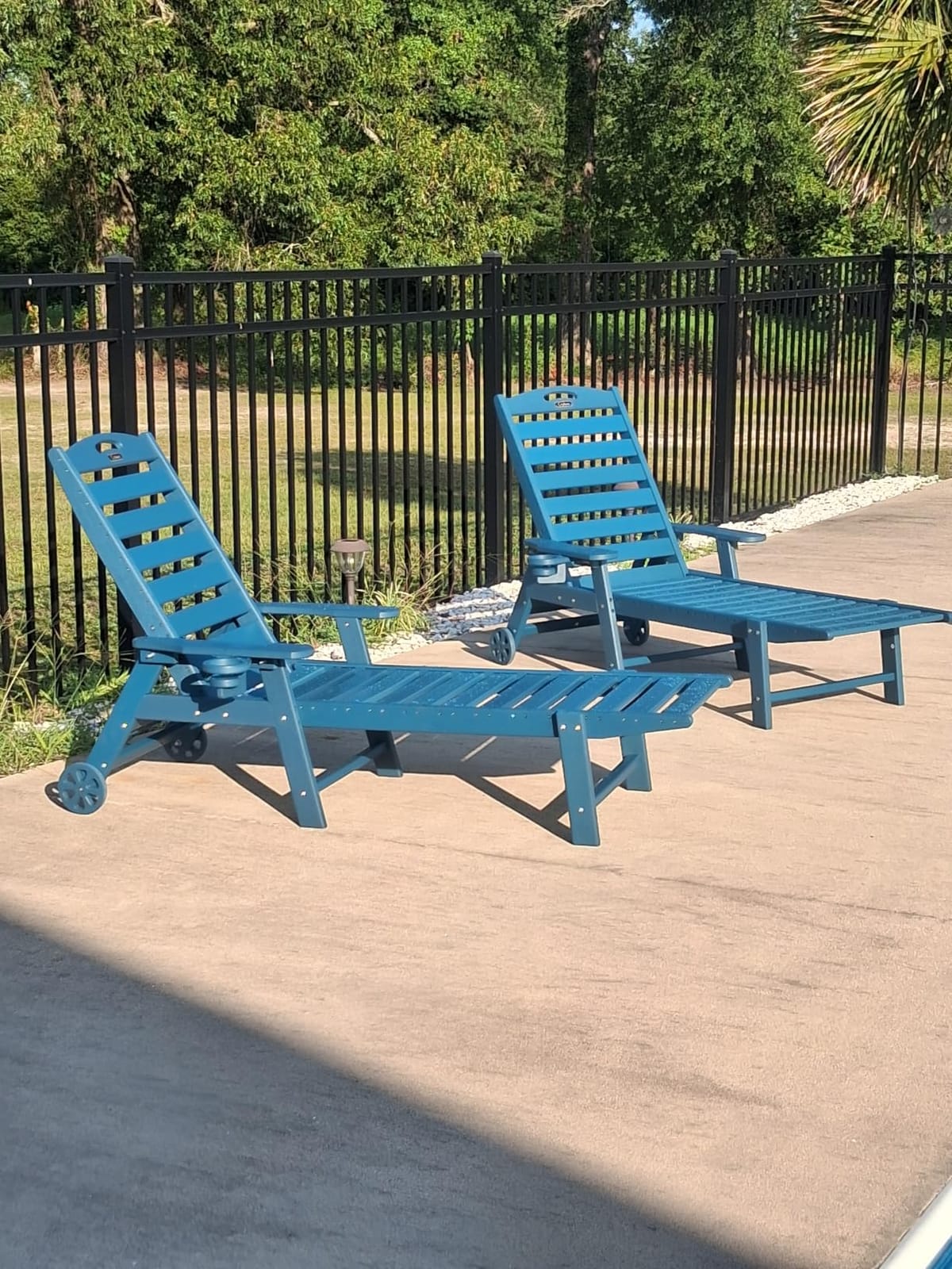 Ciokea Outdoor Chaise Lounge Chair, HDPE Patio Lounge Chair with Wheels customer photo 1