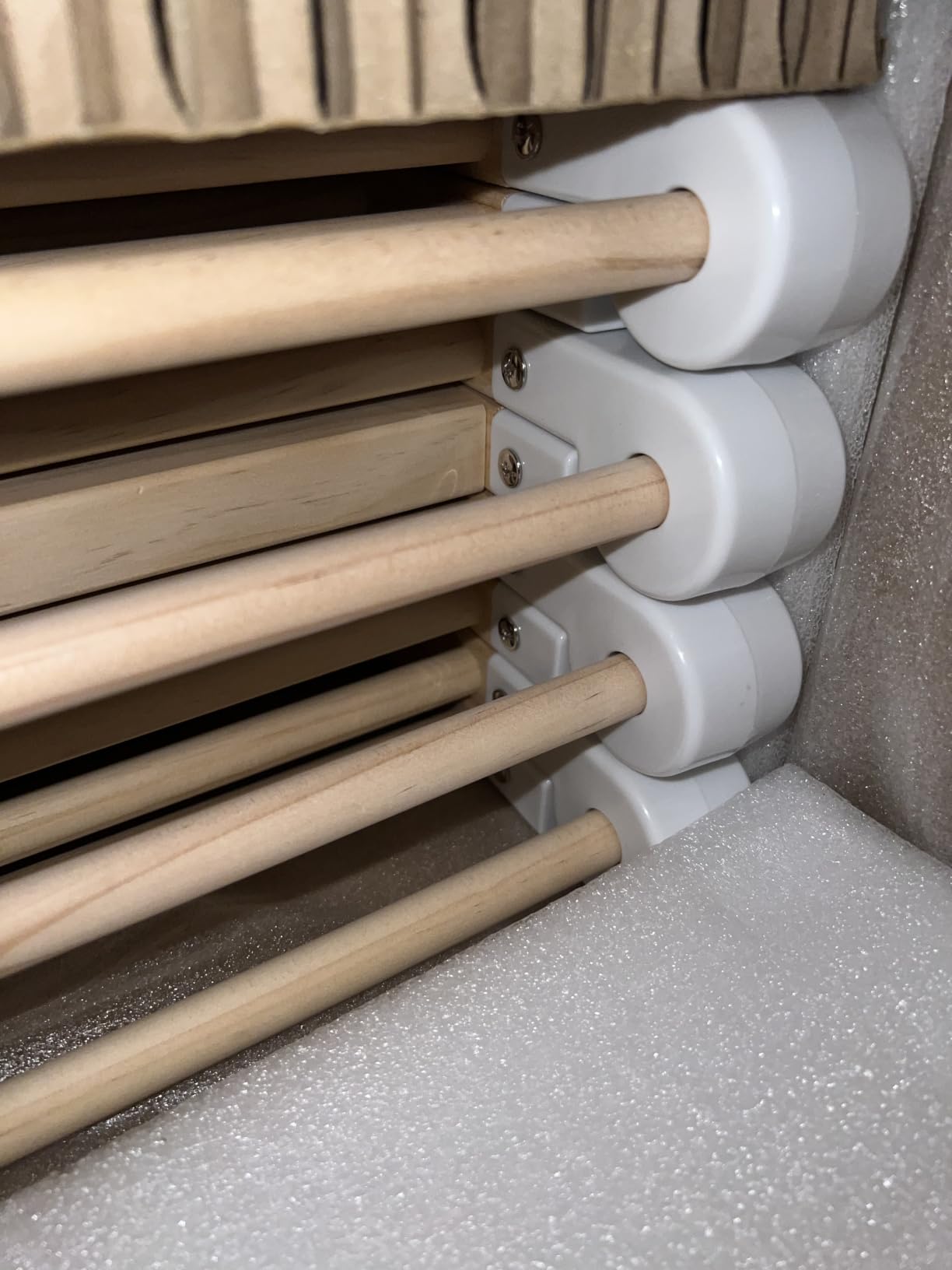 Comfy Cubs Baby Gate Playpen 57x57x25in - Foldable Playpen Light Wood White customer photo 2