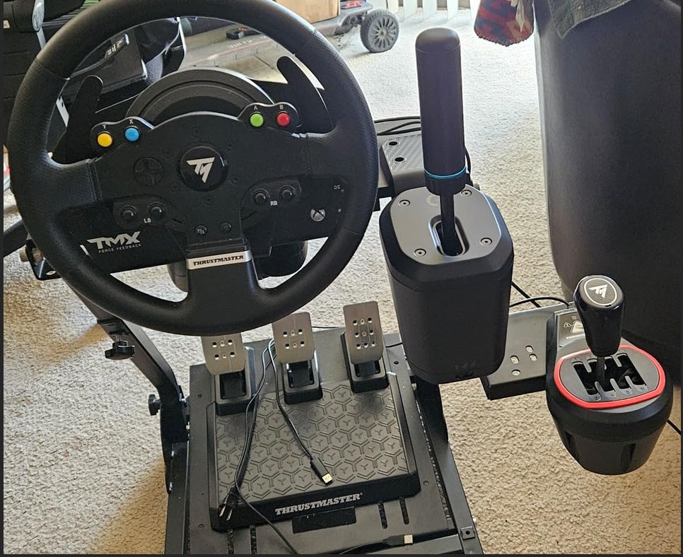 Logitech G RS Sim Racing Shifter & Handbrake (With Mode Switching) | Easy mode switching, height-adjustable handle, for RS & PRO Series, compatible with PlayStation, Xbox, & PC sim racing units customer photo 2