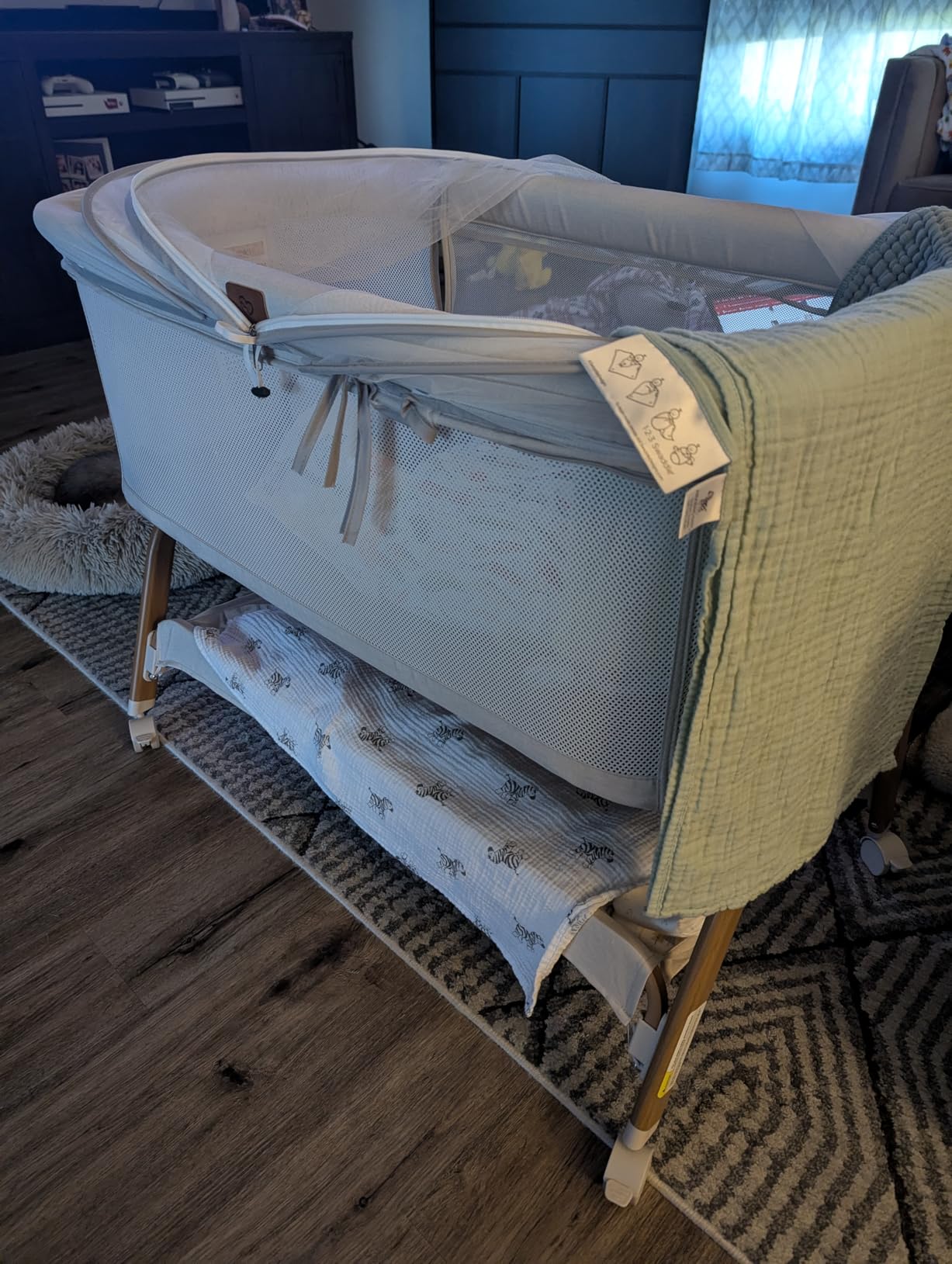 BabyBond Bassinet Bedside Crib, Stable and Secure Crib for Newborns, Beige customer photo 2