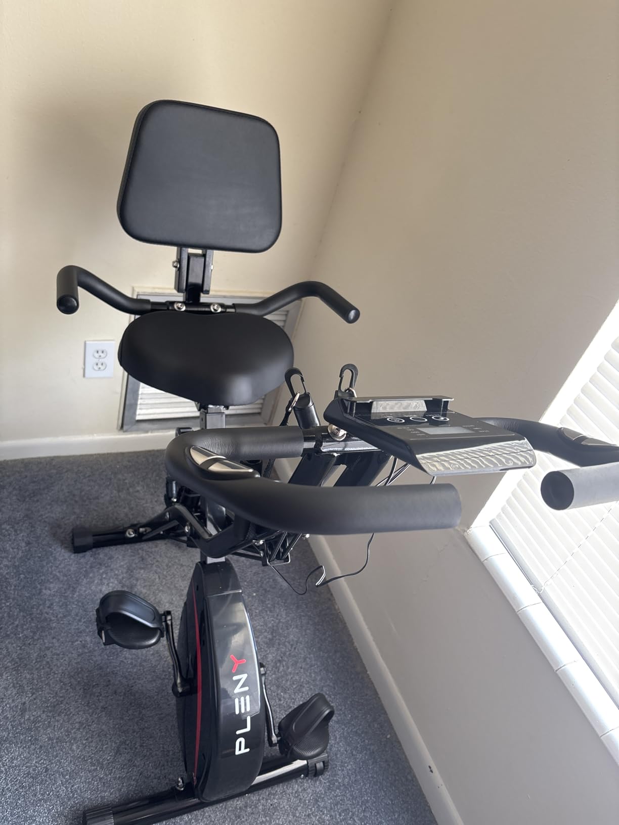PLENY Folding Exercise Bike, 5 IN 1 Indoor Stationary Bikes for Home customer photo 2