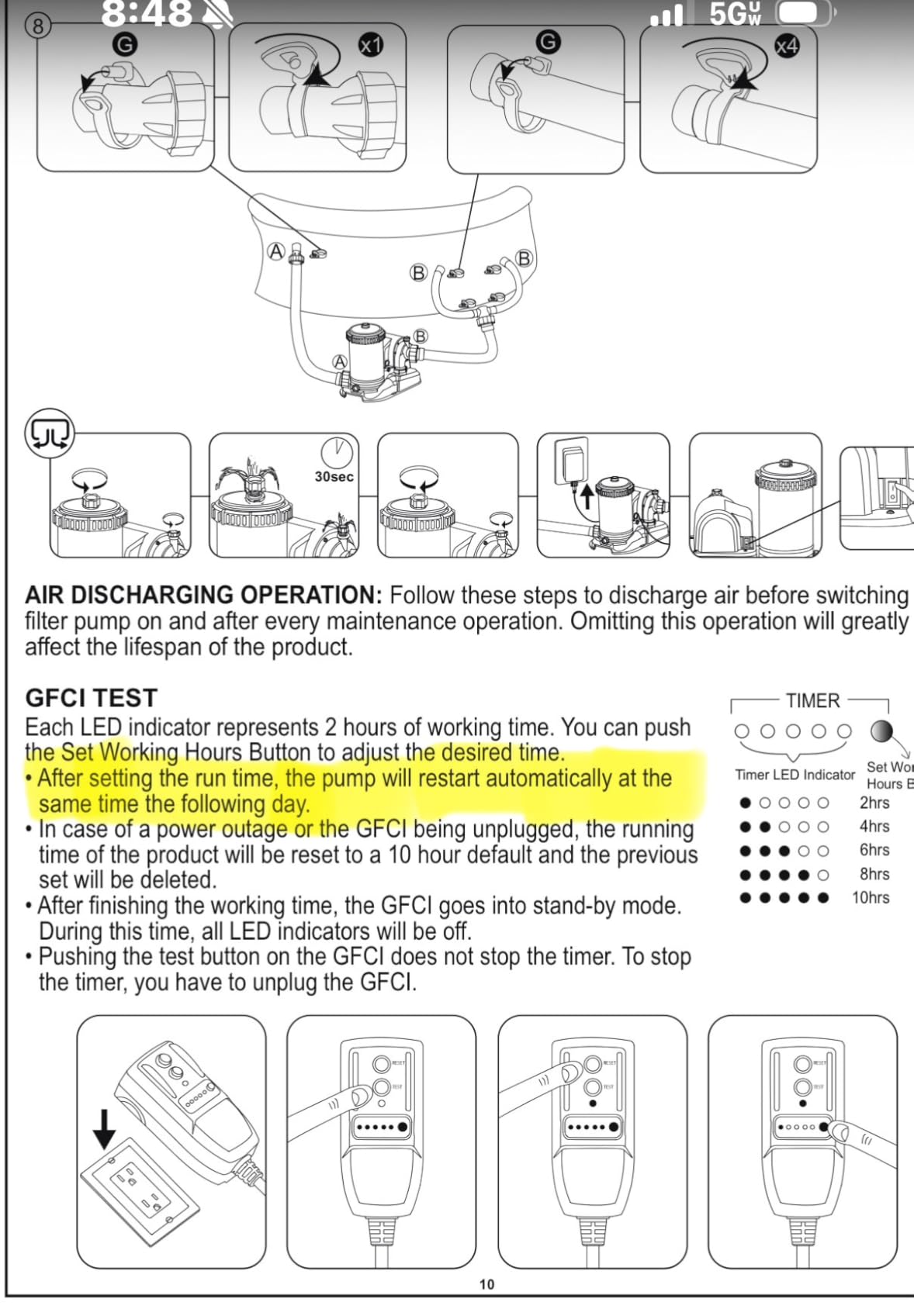 Bestway 2,500 GPH Above Ground Swimming Pool Cartridge Filter Pump customer photo 2