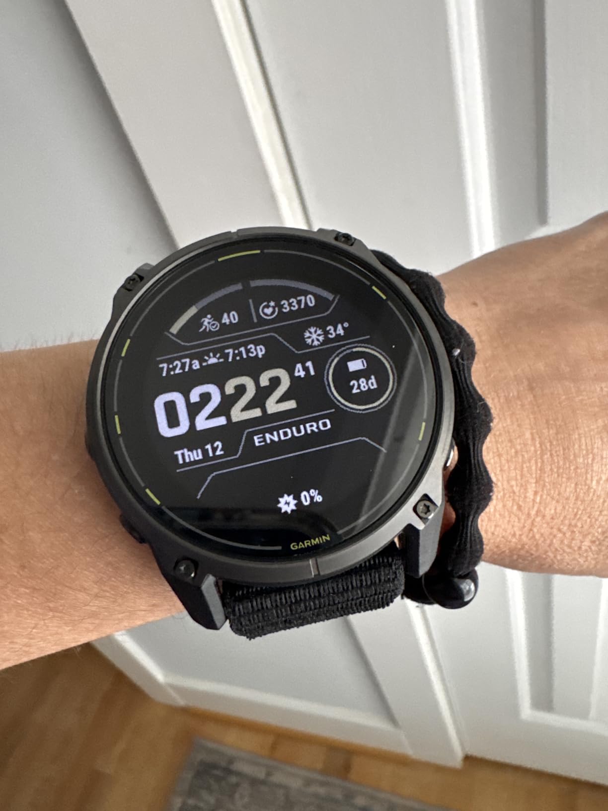 Garmin Enduro™ 3, Solar, 51 mm, Sapphire, Black UltraFit Nylon Strap customer photo 1