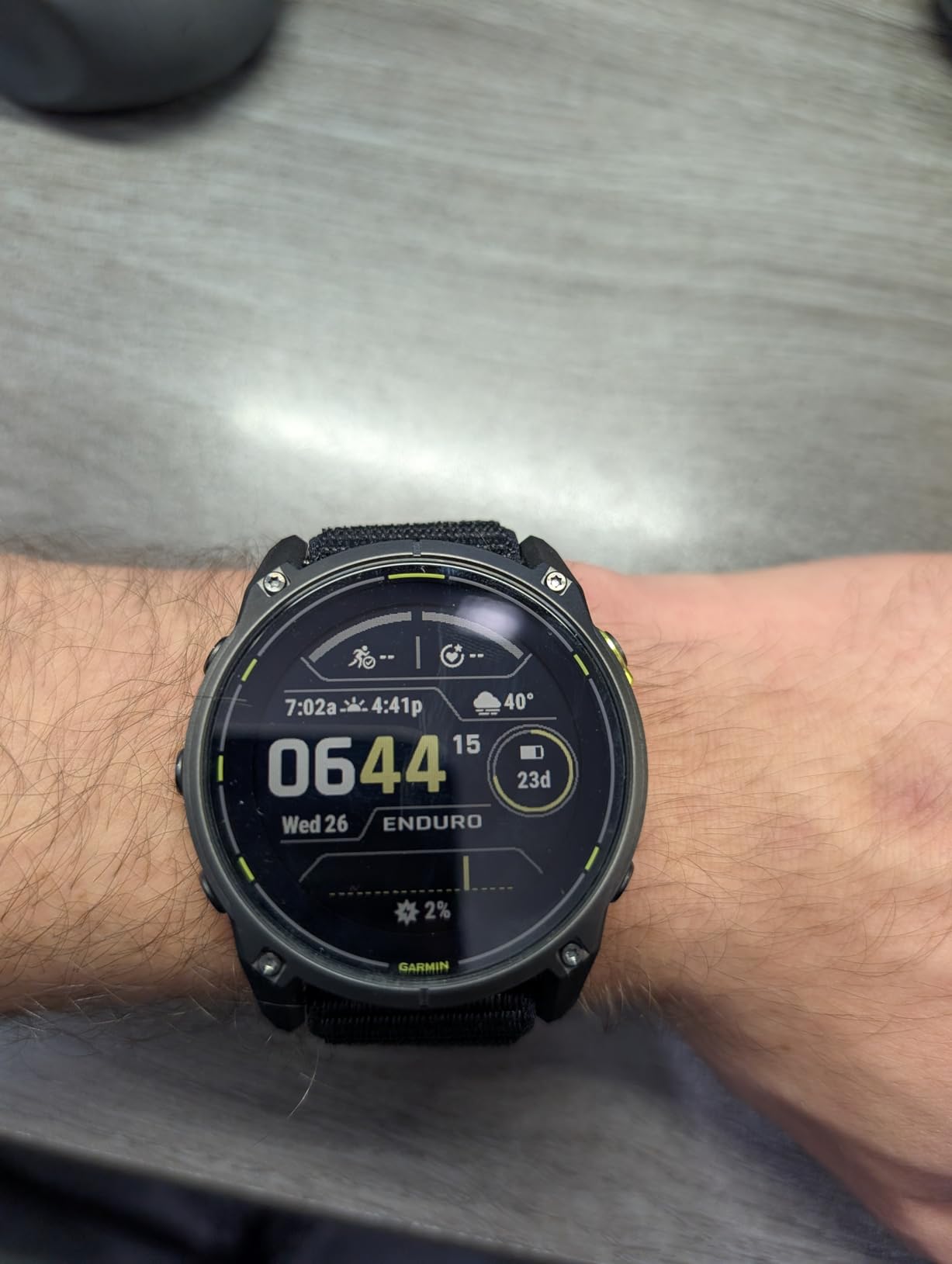Garmin Enduro™ 3, Solar, 51 mm, Sapphire, Black UltraFit Nylon Strap customer photo 2