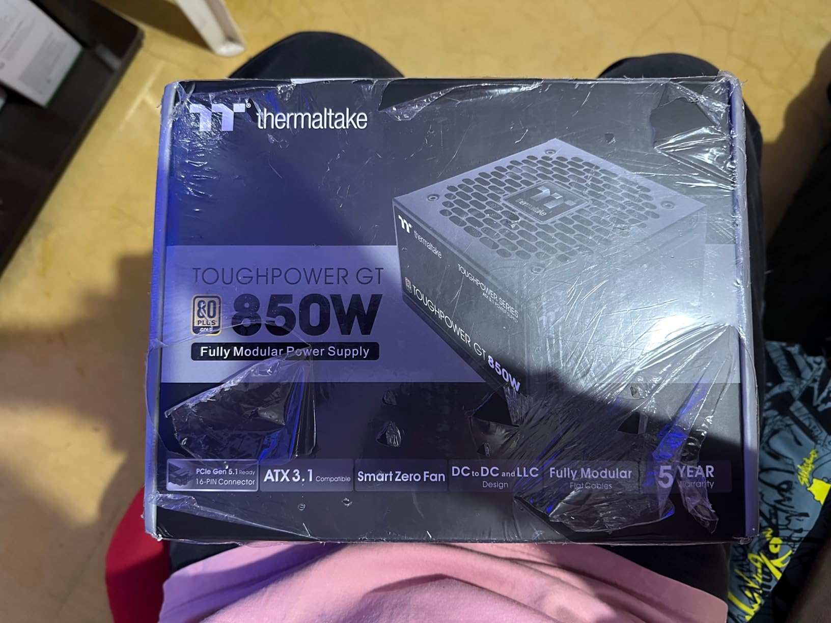 Thermaltake Toughpower GT 850W ATX 3.1 Standard Power Supply; 80 Plus Gold Efficiency; Smart Zero Fan; Native 450W PCIe 5.1 Connector; PS-TPT-0850FNFAGU-3; 5 Year Warranty customer photo 2
