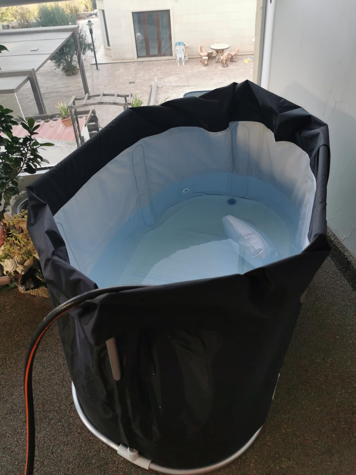 XL Oval Ice Bath Tub for Athletes with Cover by Brisk Bear - Extra Large Cold Plunge Tub for Recovery - Ice Tub with Digital Timer, Thermometer & Reusable Ice Molds - Cold Plunge to Soothe Muscles customer photo 2