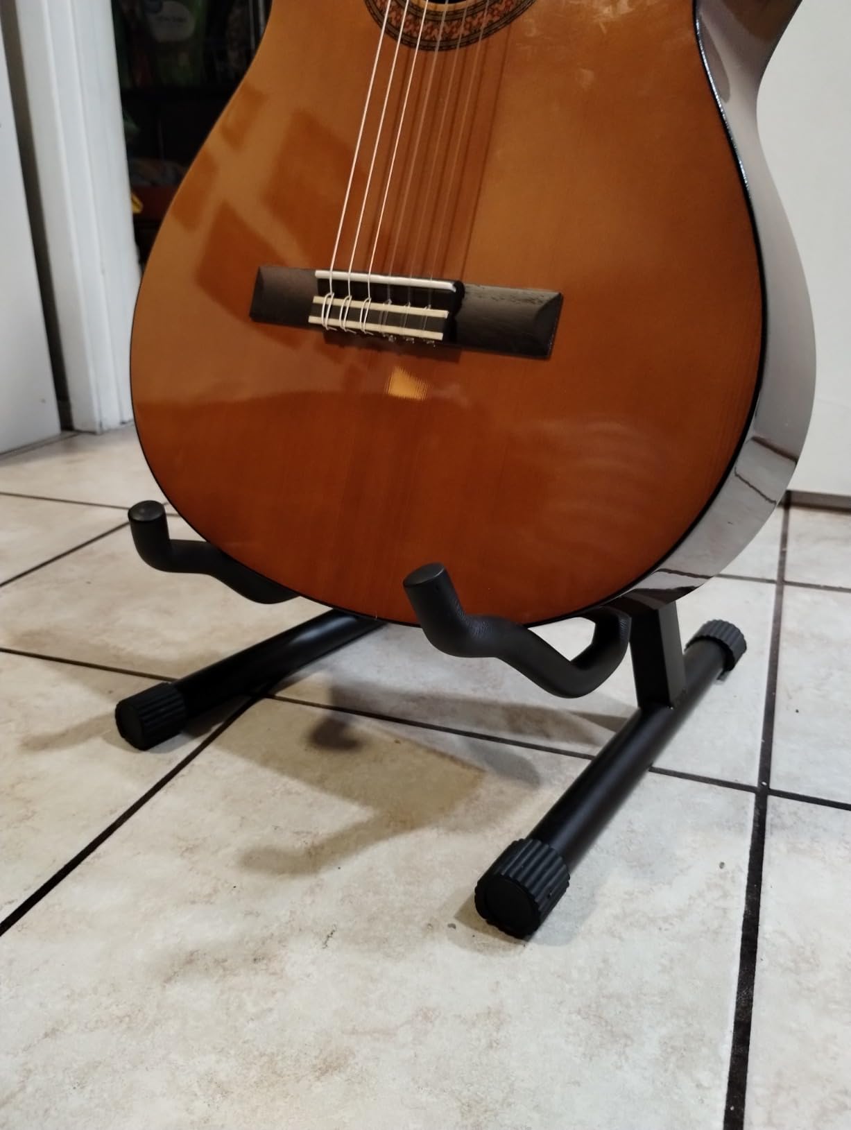 Cello Stand,A-Frame Folding Violin Support Stand, Holder for 1/8-4/4 Cellos customer photo 2