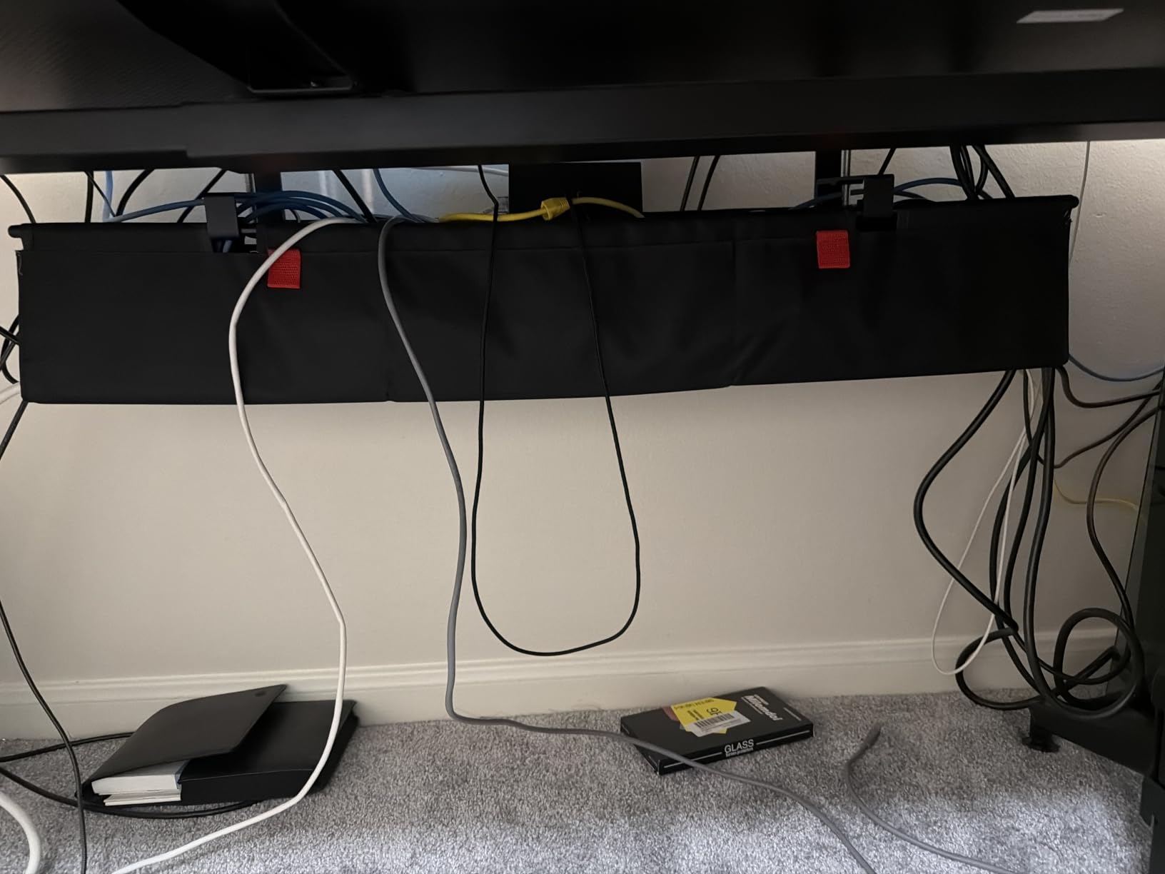 Univivi No Drill Under Desk Cable Management Tray, 36 inch Cable Management customer photo 2