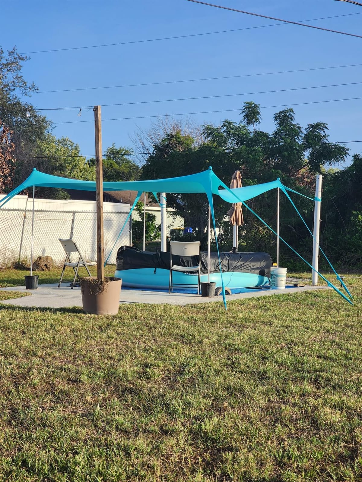 SLOOSH Inflatable Pool for Adults with Seats, 120