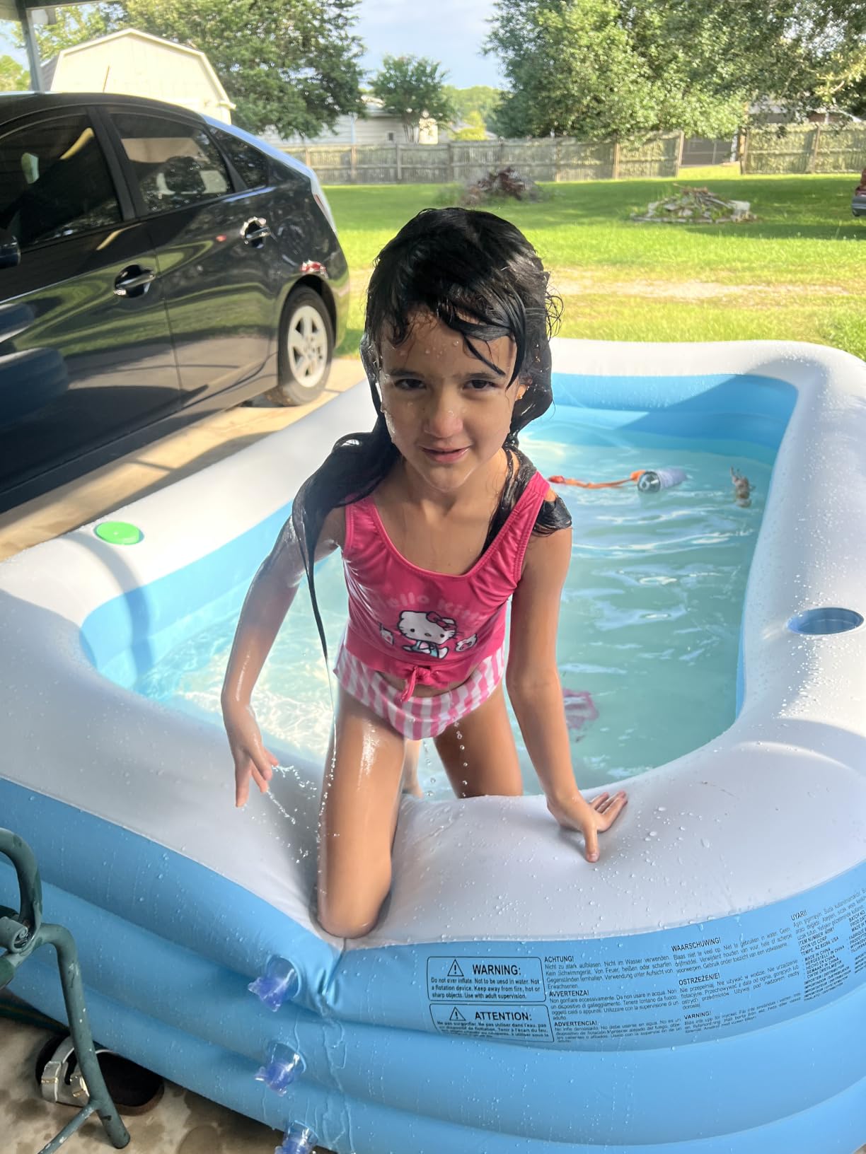 SLOOSH Inflatable Pool for Adults with Seats, 120