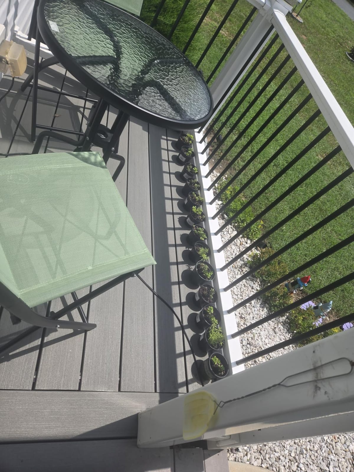 Best Choice Products 3-Piece Patio Bistro Dining Furniture Set w/Textured Glass Tabletop, 2 Steel Folding Chairs, Polyester Fabric - Sage customer photo 2
