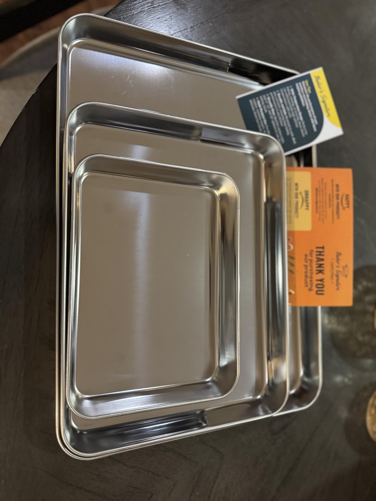 Stainless Steel Cookie Sheet Set of 3, 9/12/16