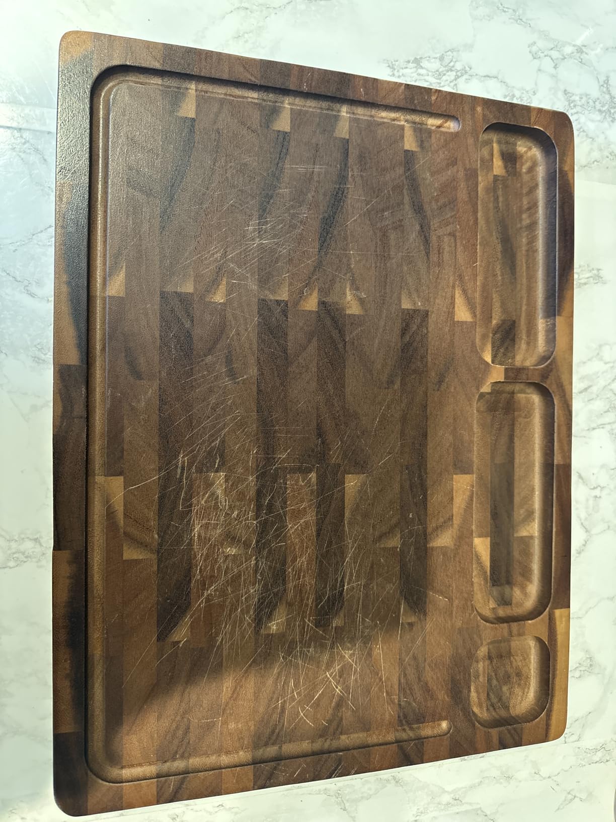 THETCHRY Walnut Cutting Boards for Kitchen Solid Wood End Grain 17
