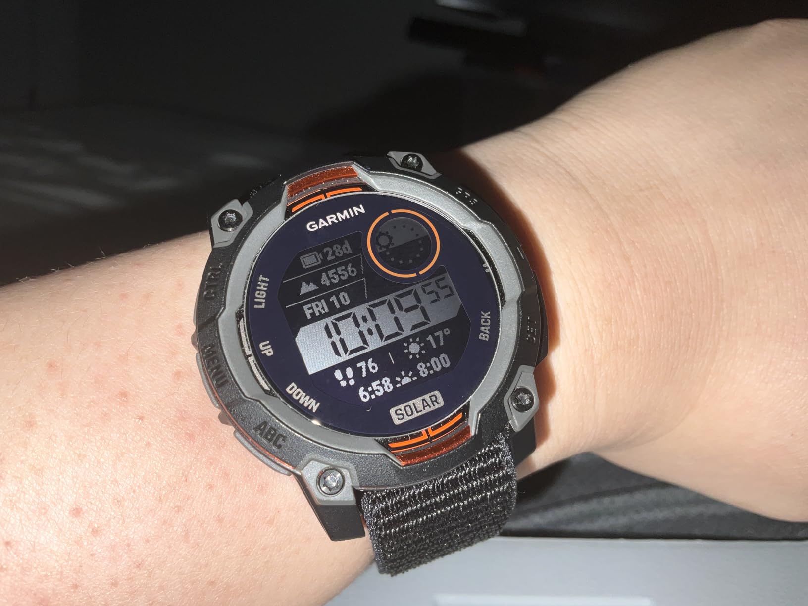 Garmin Instinct® 3 Solar, Rugged GPS Smartwatch, 45mm, Black customer photo 1