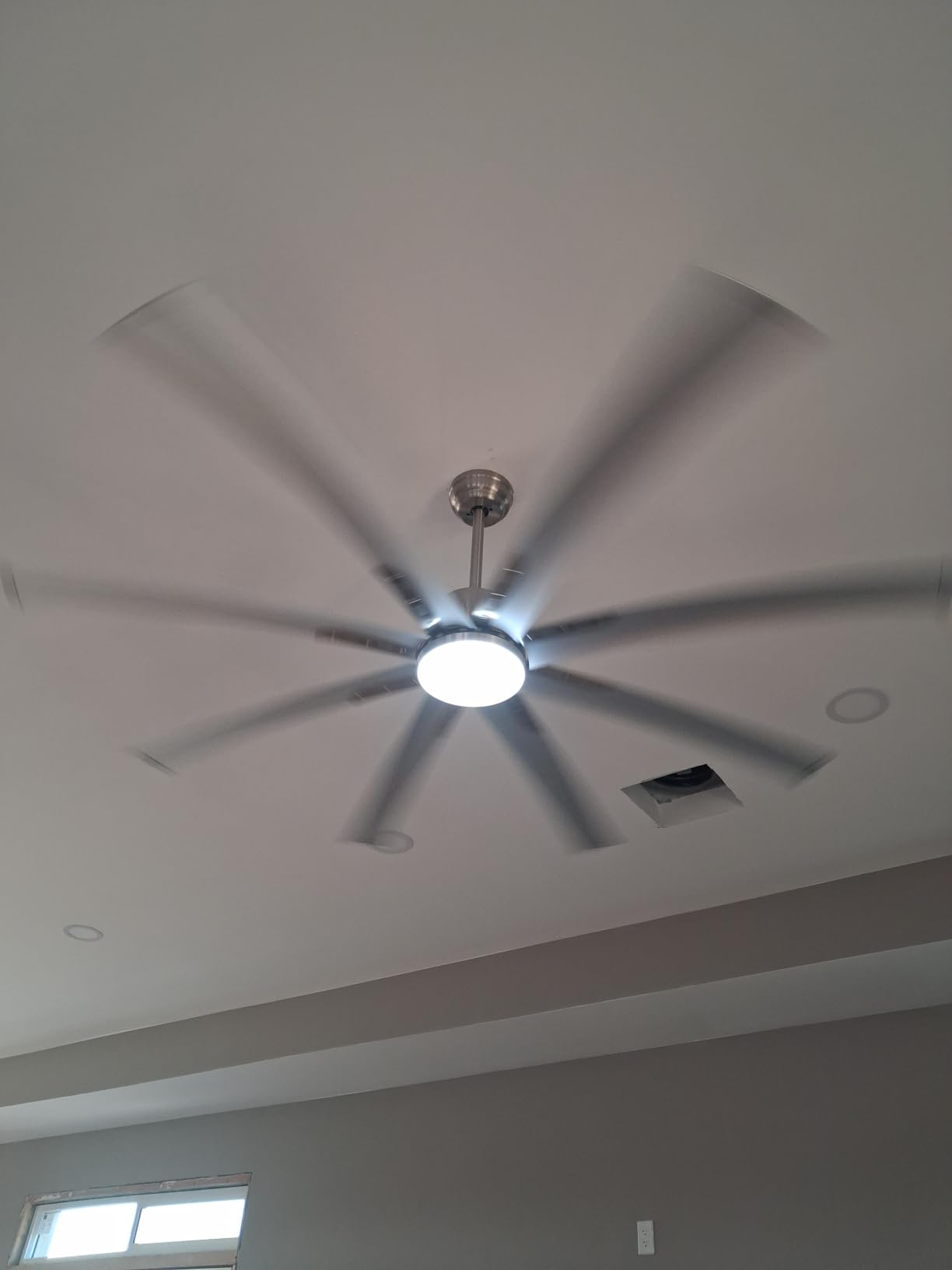 72 Inch Smart Ceiling Fan with Light via Alexa Controls,8 Aluminum Blades customer photo 1