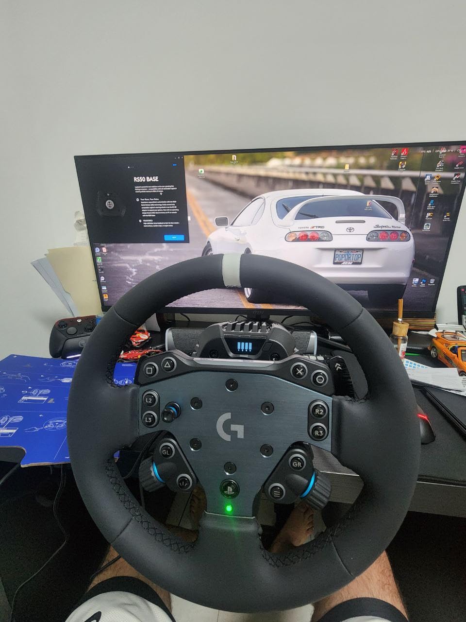 Logitech G RS50 Direct Drive Racing Wheel, Hub, & Base for PS5/PS4/PC | 8 Nm Direct Drive, 11 inch Wheel, 13 Buttons, Adjustable Paddle Shifters, TRUEFORCE Force Feedback Integration customer photo 2