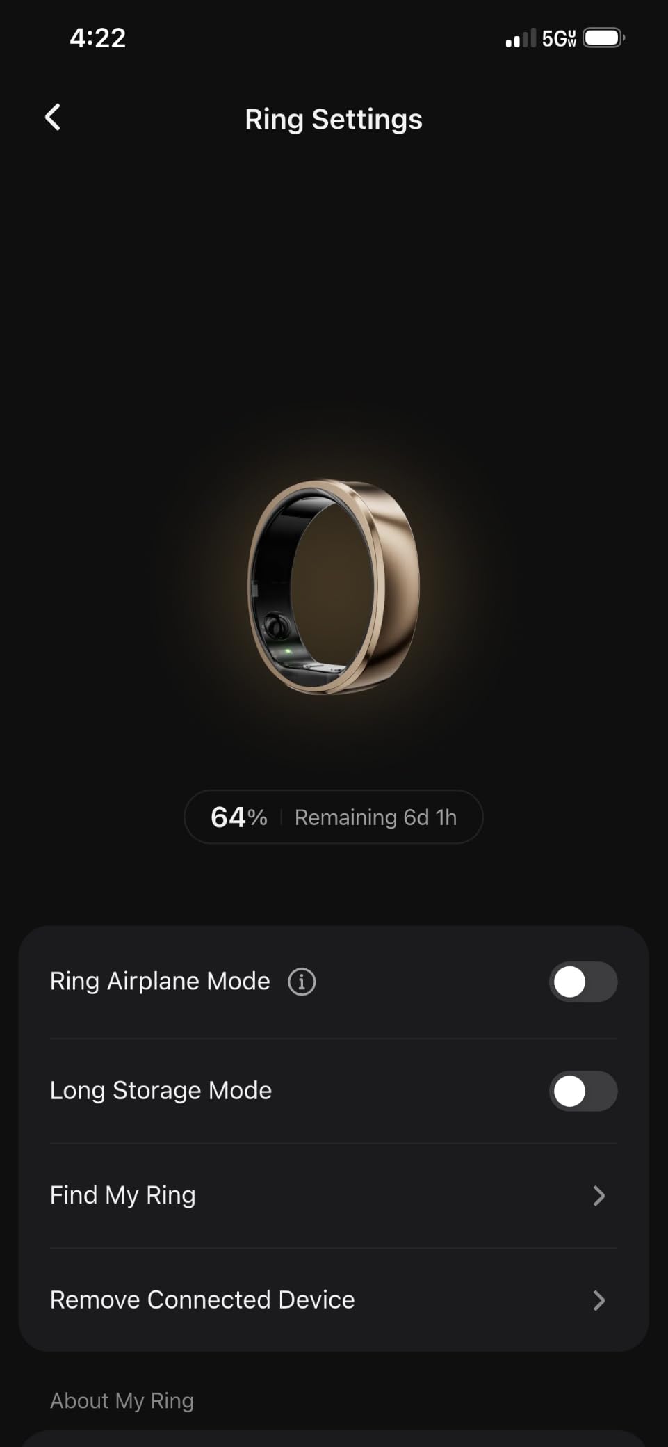 RingConn Gen 2 Air Ultra-Thin Smart Ring(Size 8, Dune Gold) | 10-Day Battery Life, Fitness/Sleep/Stress/HR Tracker for Women&Men, No App Fee for Standard Features,iOS & Android Compatible customer photo 2