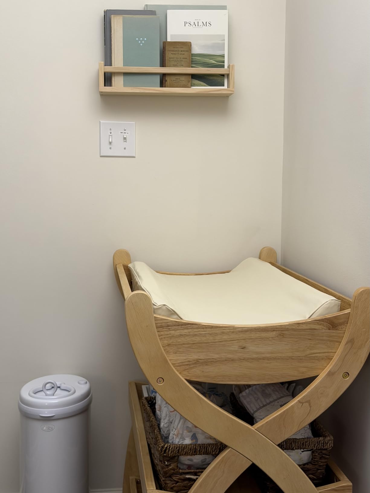 Comfy Cubs Baby Changing Table - Baby Change Table, Natural Wood customer photo 2