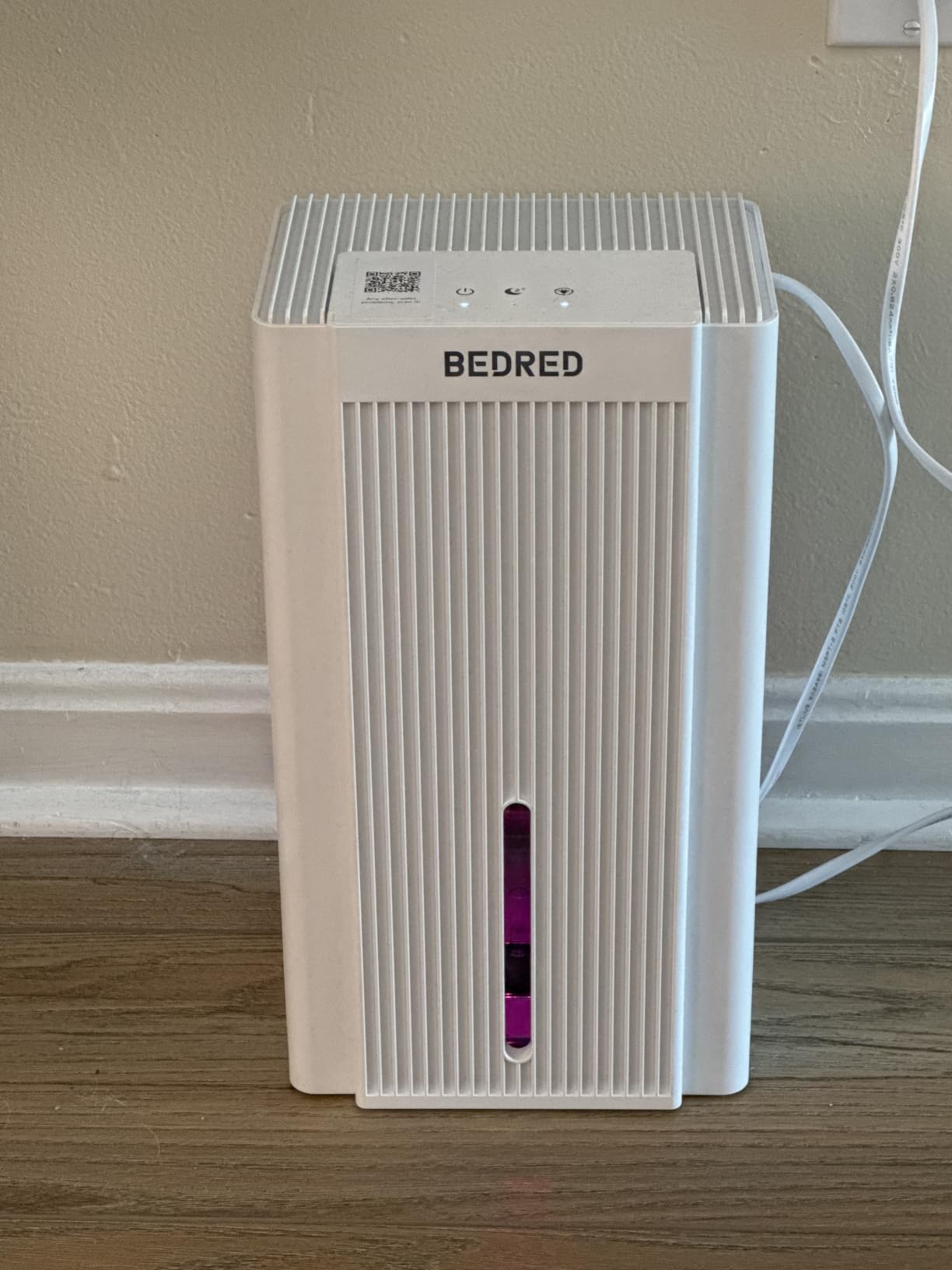 BEDRED Dehumidifier, 95OZ Dehumidifier for Home 1000 sq ft - Quiet with Auto Shut Off & Relaxing 7 Color Ambient Light, Ideal for Livingroom, Bedroom, Basement (Black) customer photo 2