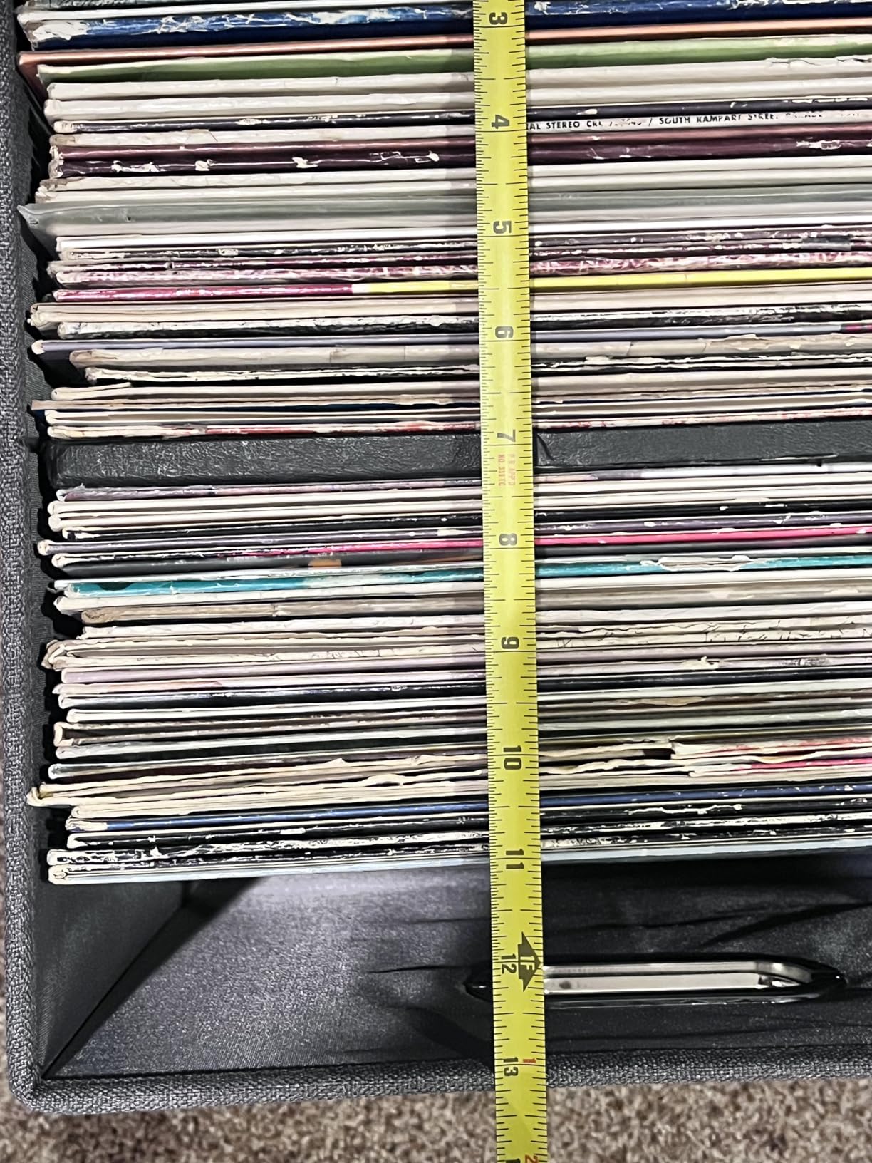 Decorative Vinyl Record Storage Box for 50+ Single Records - LP Holder customer photo 1