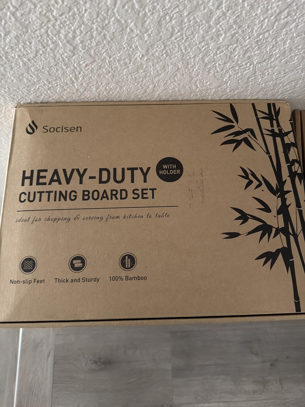 XXX Large Bamboo Cutting Board with Non Slip Feet and Over Sink Butcher Block Chopping Board Nice Solid Thick Wooden Juice Groove Huge Big XXl xlarge Best Hardwood Kitchen Counter Organic customer photo 1