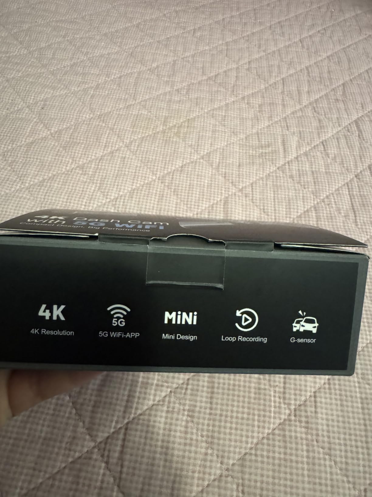 galphi 4K Dash Cam Front, 5GHz WiFi, 32GB Card Included, Mini Dashcam | Screen-Free, APP Control, 160° Wide Angle, G-Sensor, Loop Recording, 24H Parking Monitor, Night Vision, Easy Install customer photo 2