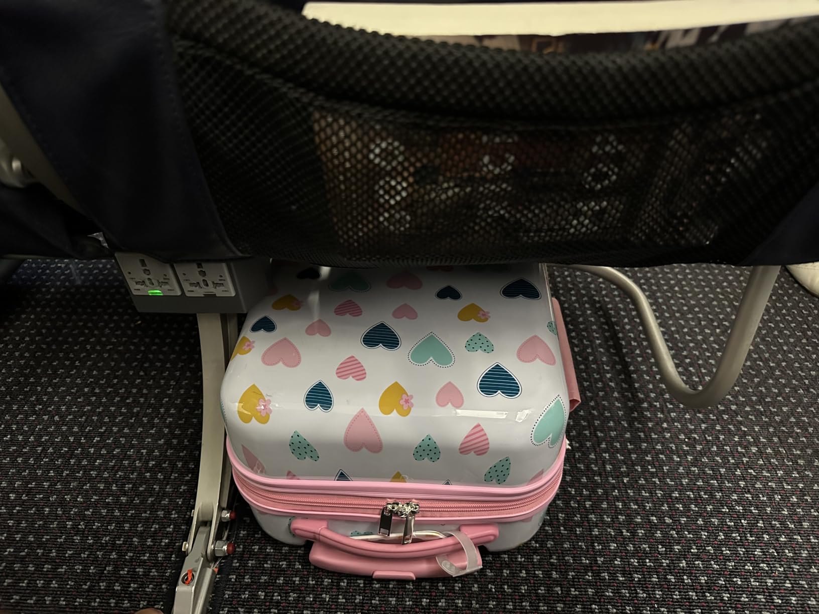 Kid's Luggage Set 2 Piece Suitcase Set Hardside Luggage with Spinner Wheels Girls Carry on Toddler Travel Rolling Suitcase with Neck Pillow Airline Approved customer photo 2