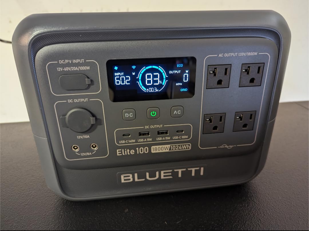 BLUETTI Elite 100 V2 Portable Power Station for Camping 1024Wh 1800W | 3600W Surge, 35% Smaller, 70 Min Fast Charging, 10ms UPS, LiFePO4 Battery Solar Generator for Home Backup, Emergency, Outdoor customer photo 2