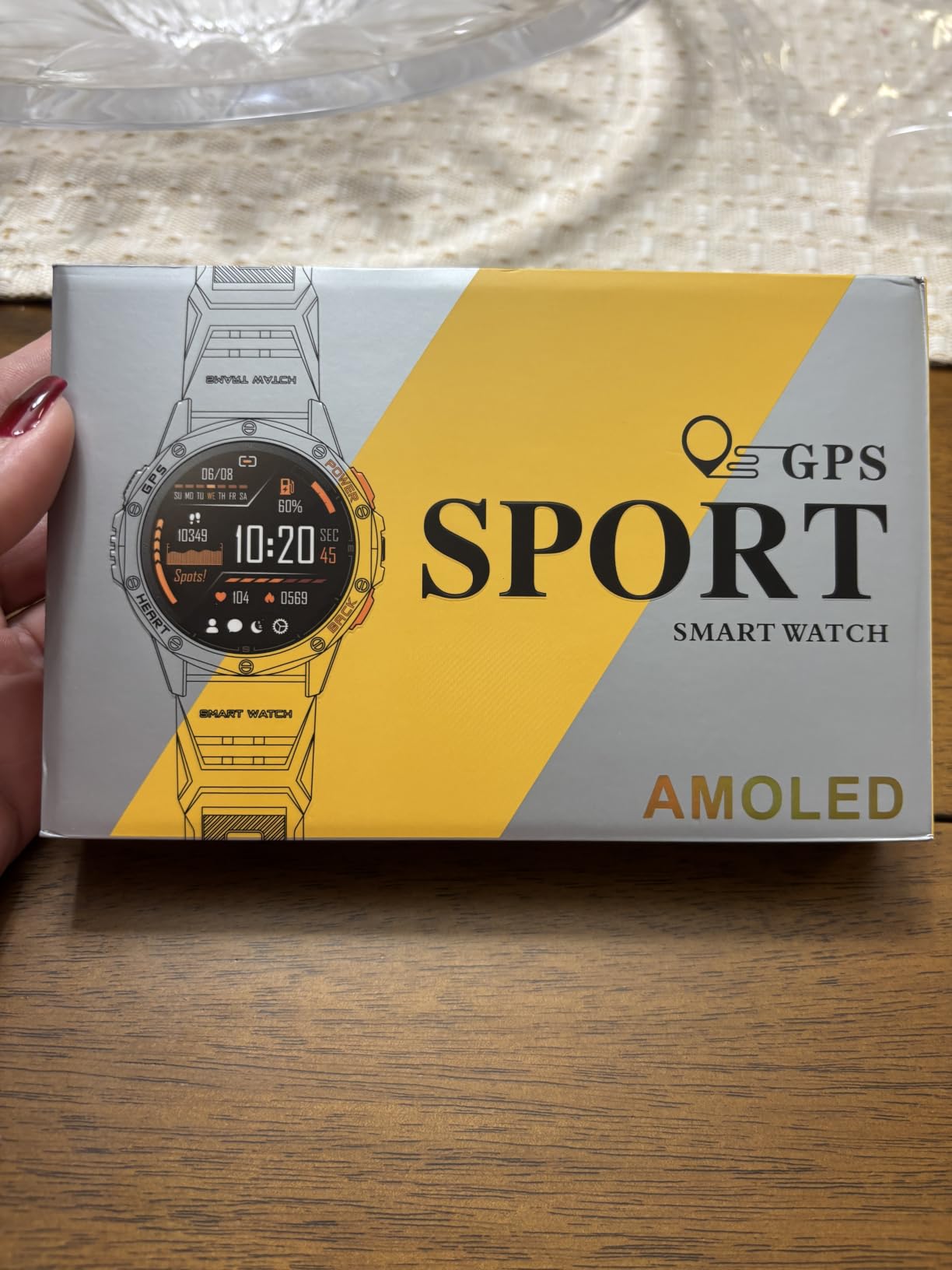 Military Smart Watch for Men, Built-in GPS, 30-day standby, 1.43