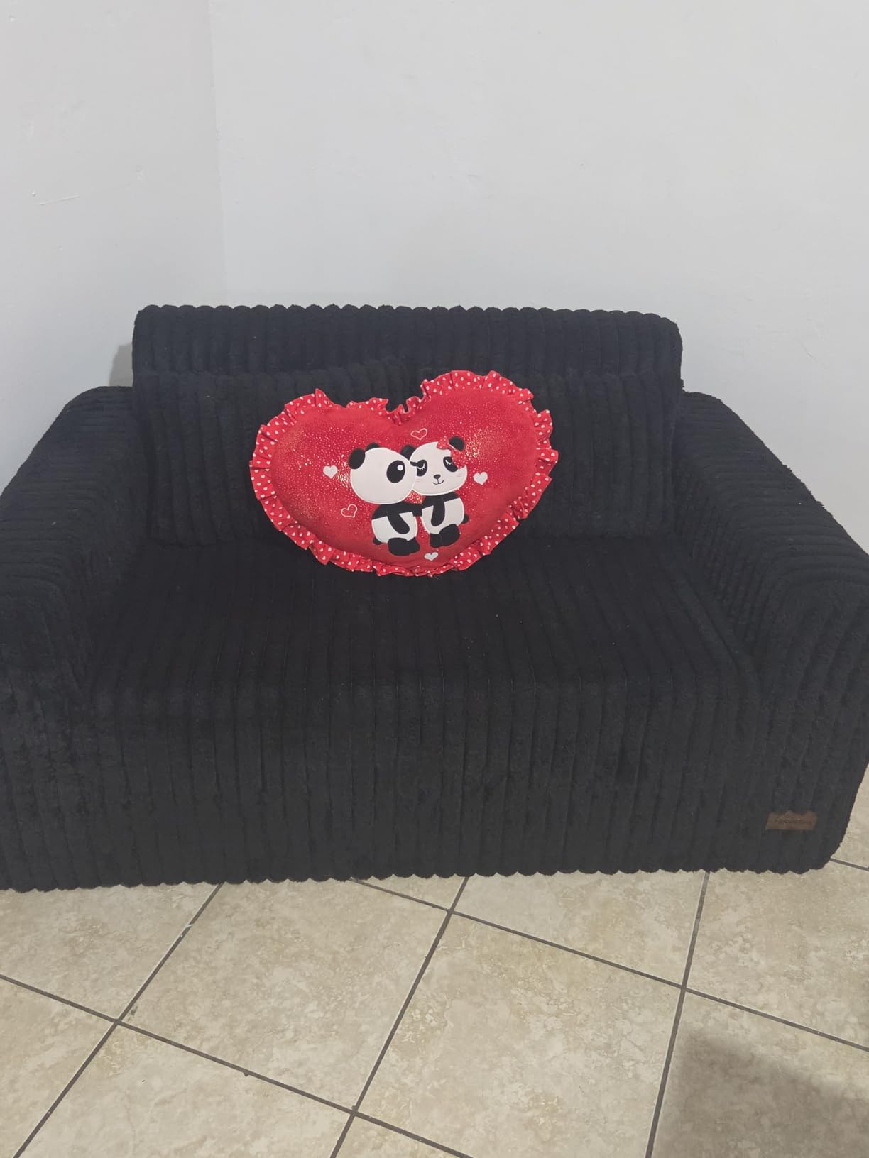 Hobestluk Small Couch Sofa Chaise Lounge Chair Recliner Chair with Footrest customer photo 2