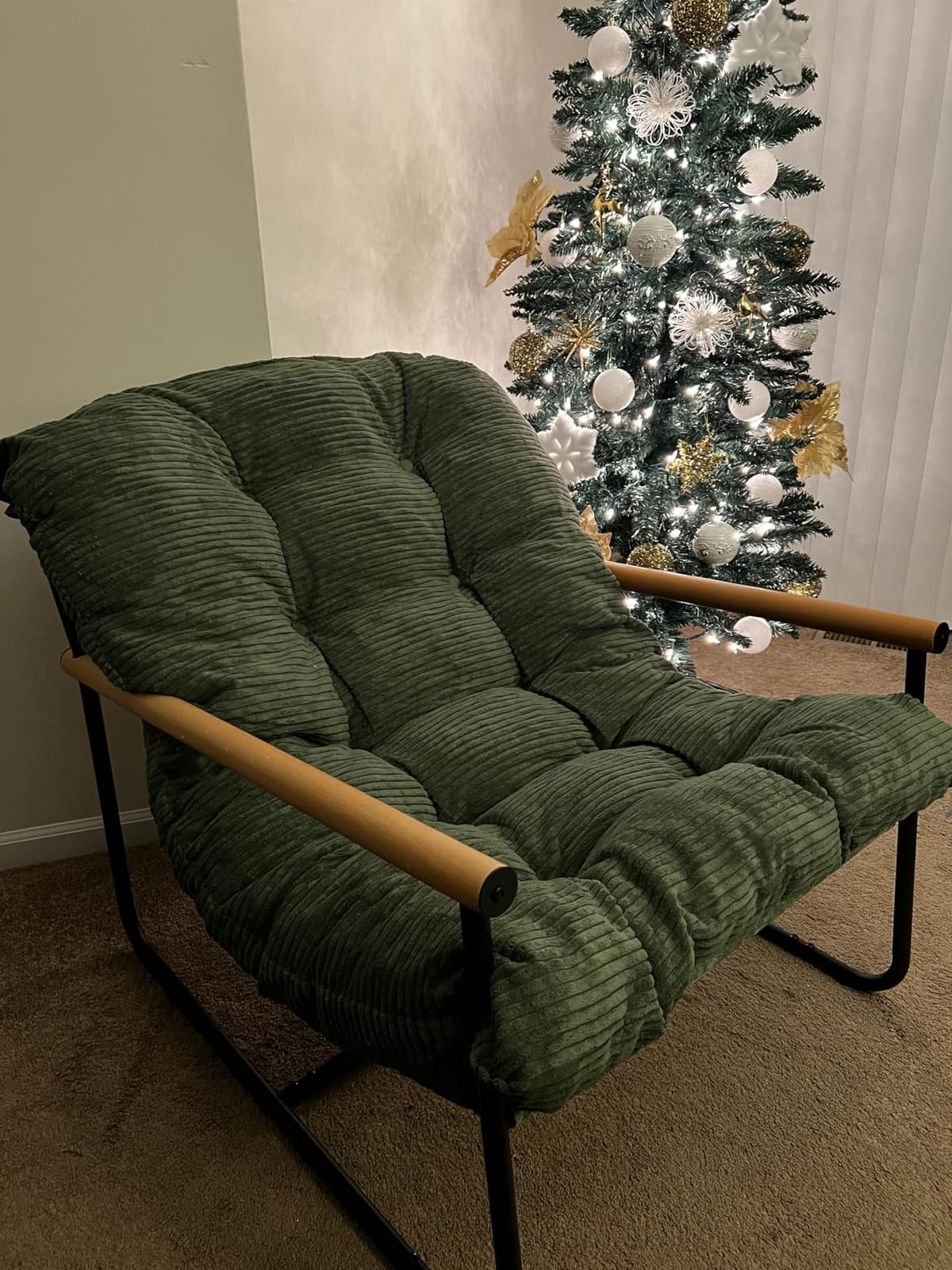 MAXYOYO Modern Accent Chair, Comfy Living Room Chair with Metal Frame customer photo 2